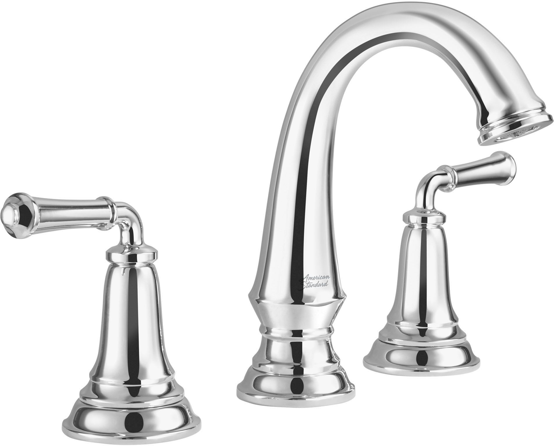 American Standard 7052214.002 Delancey Centerset Faucet with Red and Blue Indicators Polished Chrome 