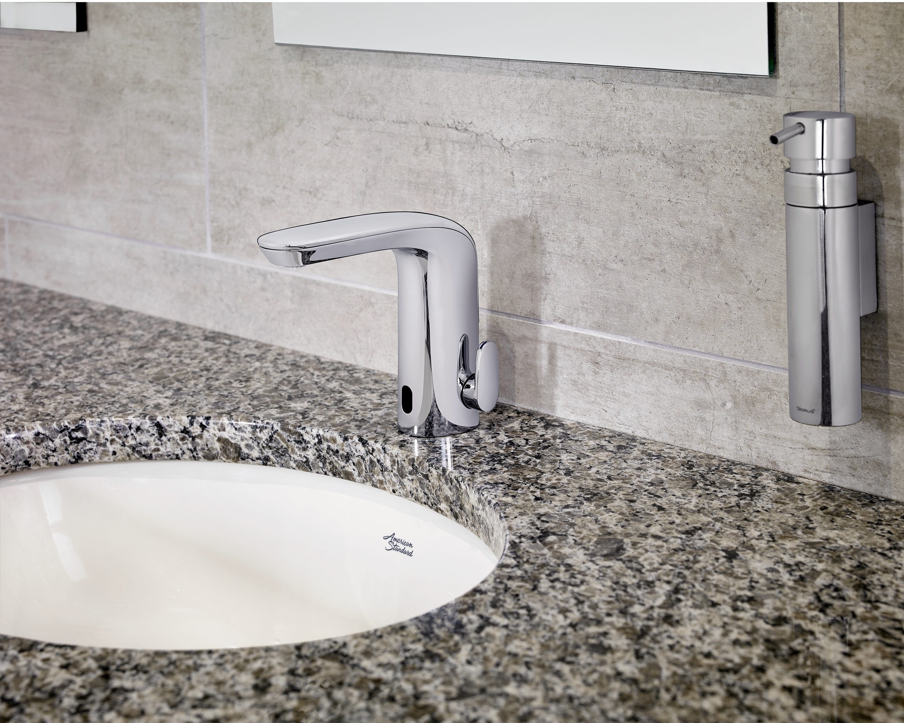 Polished Chrome American Standard 7755305.002 NextGen Selectronic Integrated Faucet Base 7755305.002 Above Deck Mixing 1.5 GPM Laminar Flow 