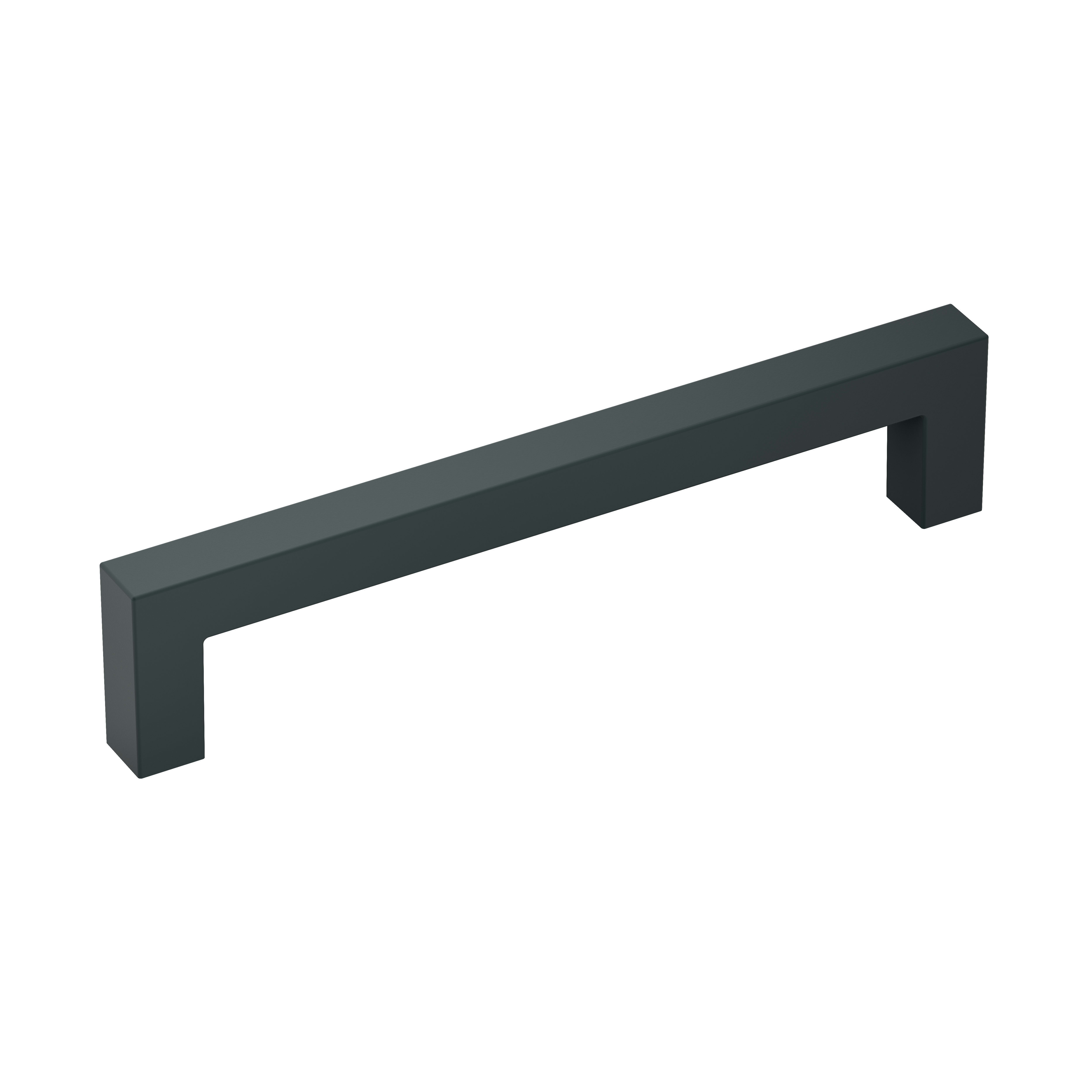 Amerock BP36571FB Matte Black Monument 5-1/16 Inch Center to Center Handle  Cabinet Pull 