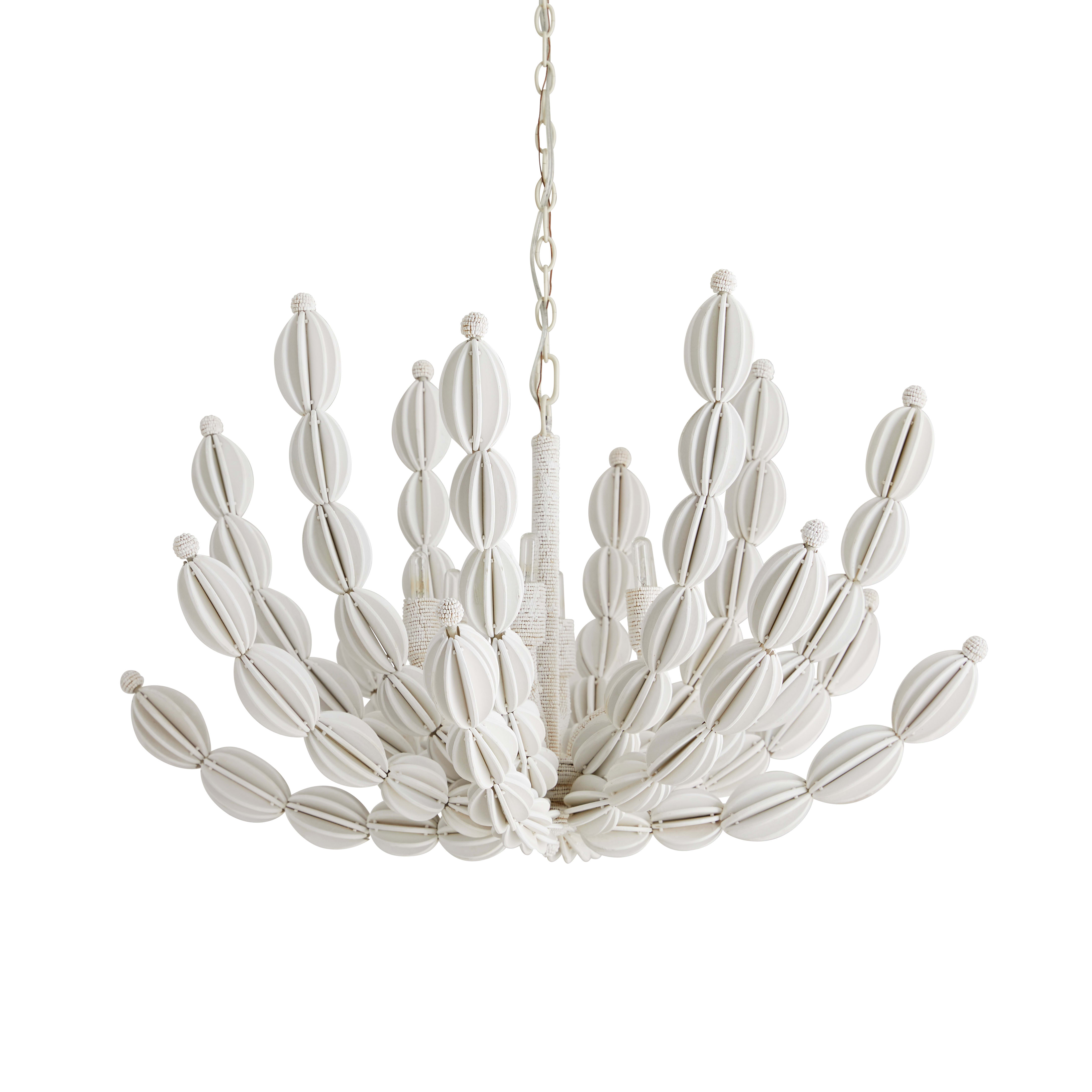 Arteriors 85021 White Indi 6 Light 34