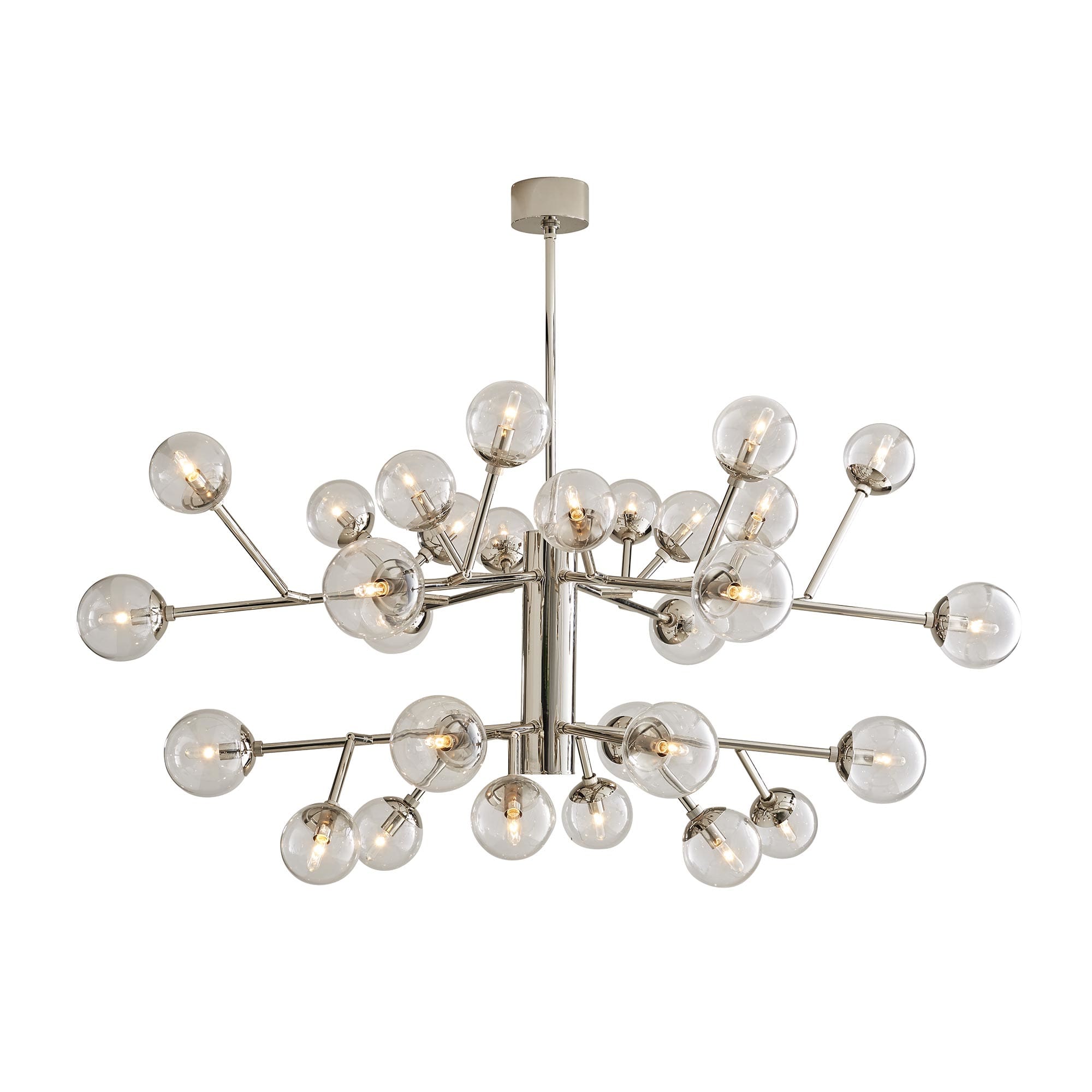 Arteriors 89464 Polished Nickel Dallas 58 Chandelier LightingDirect