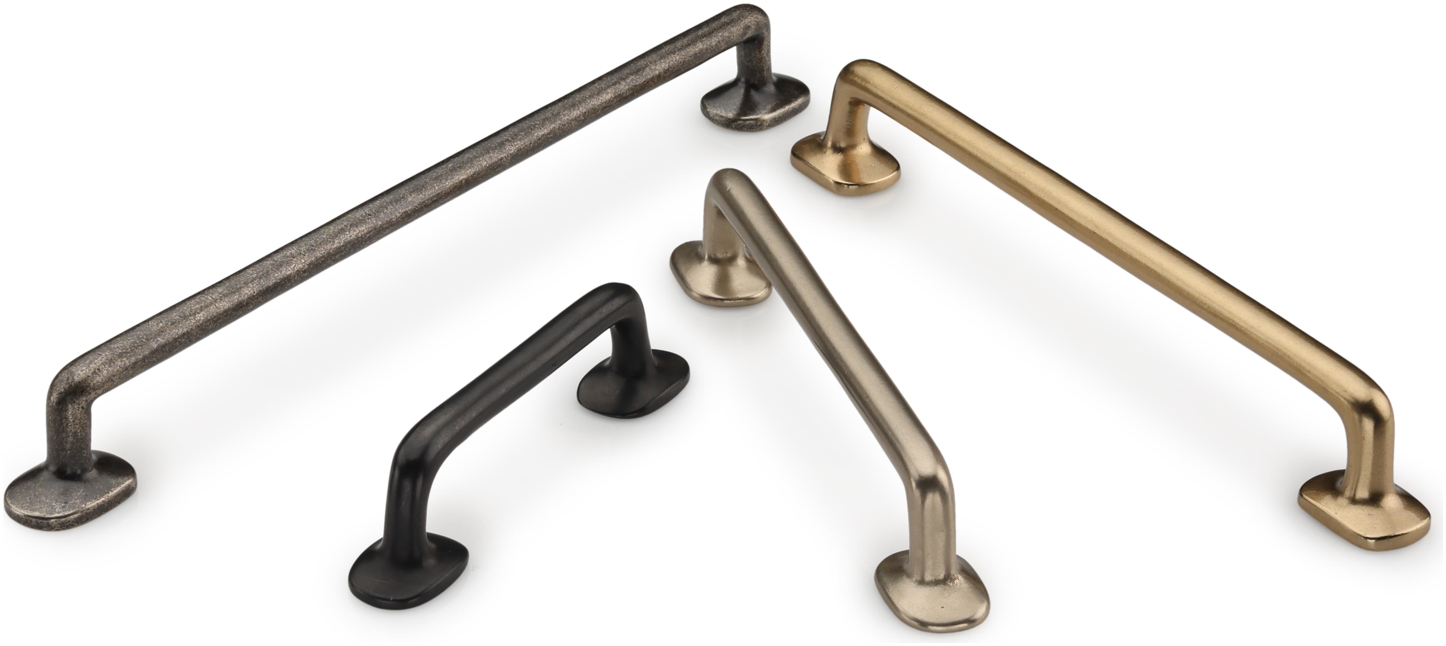 Ashley Norton BZ.376 7 1/4 Dark Bronze Solid Bronze Classic Traditional 6  Inch Center to Center Handle Cabinet Pull - FaucetDirect.com