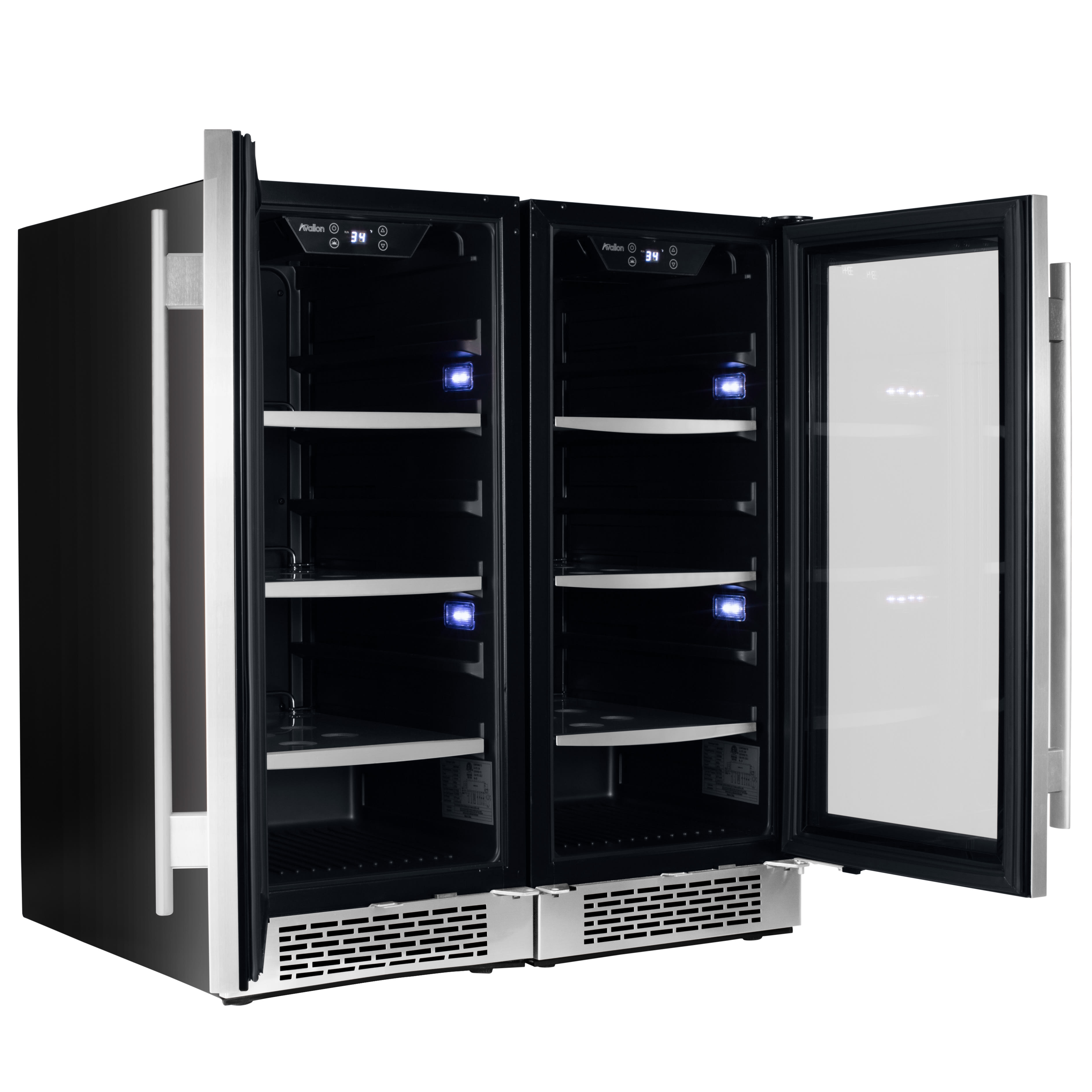 Avallon Beverage Coolers Beverage Appliances - ABR151SGDUAL