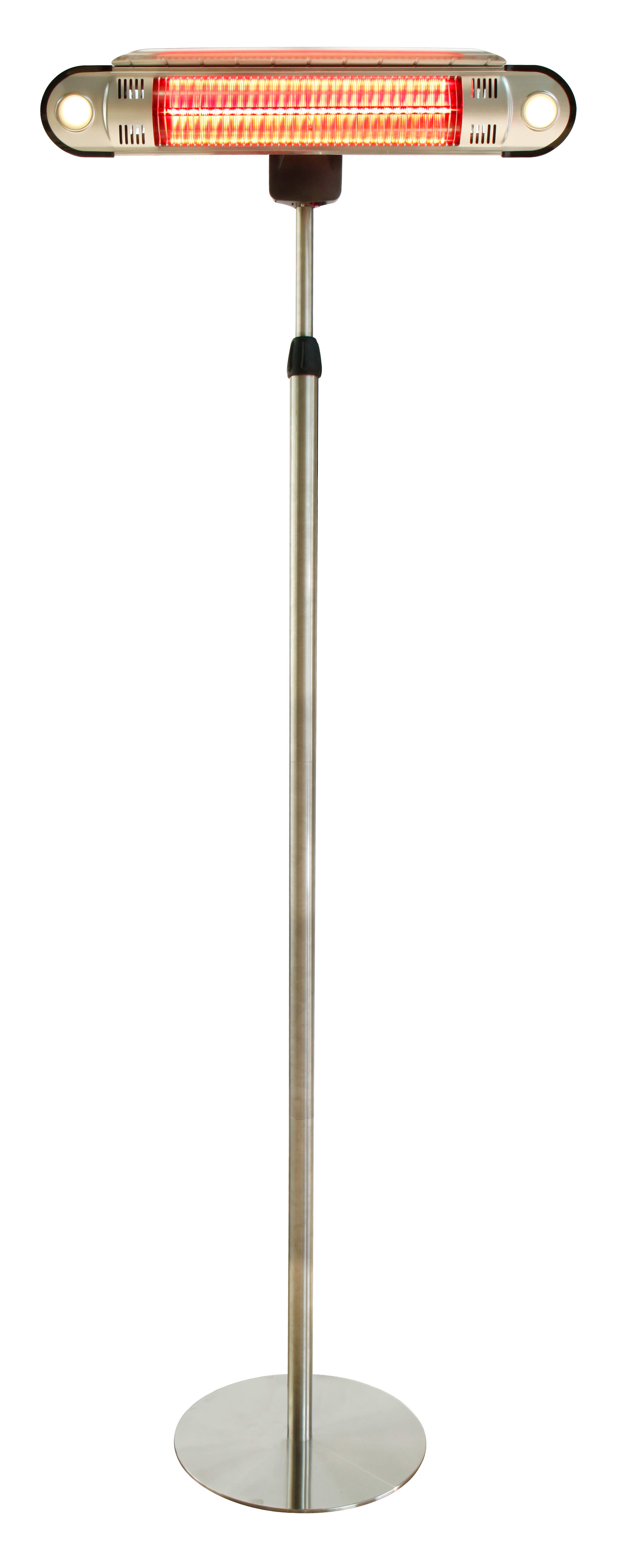 AZ Patio Heaters ZHQ1537 Stainless Steel 1500 Watt Adjustable Height Stand  Mounted Electric Heater - LightingDirect.com