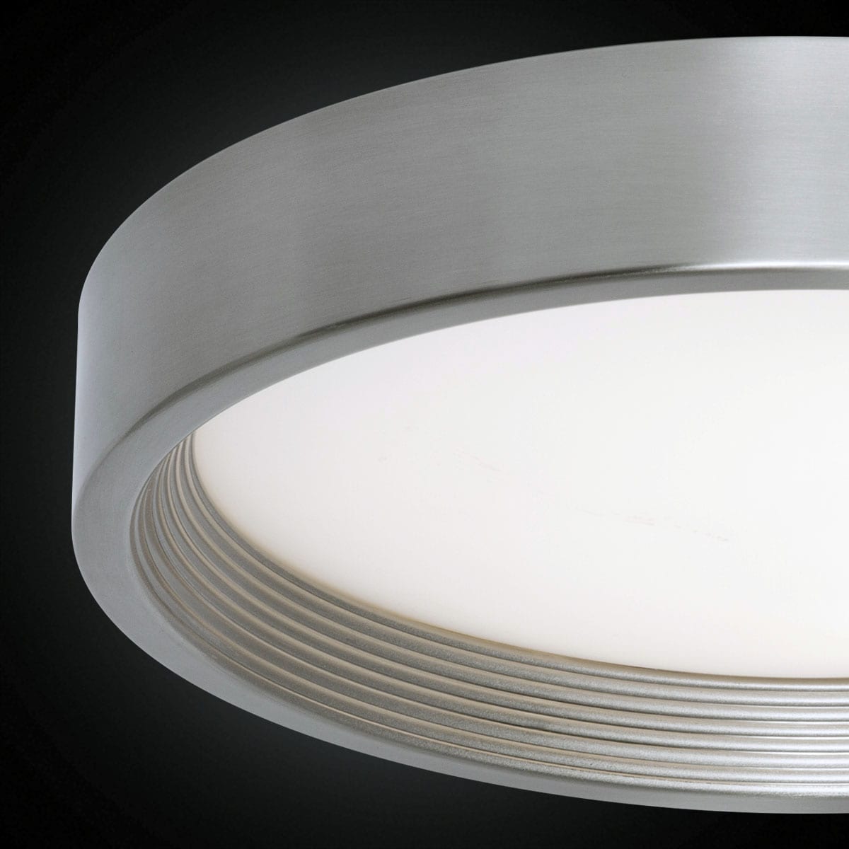 Bazz Lighting C17323bs Brushed Steel Solas 13 Wide Integrated Led Bazz Lighting C17323bs Brushed Steel Solas 13 Wide Integrated Led Flush Mount Ceiling Fixture Lightingdirect Com