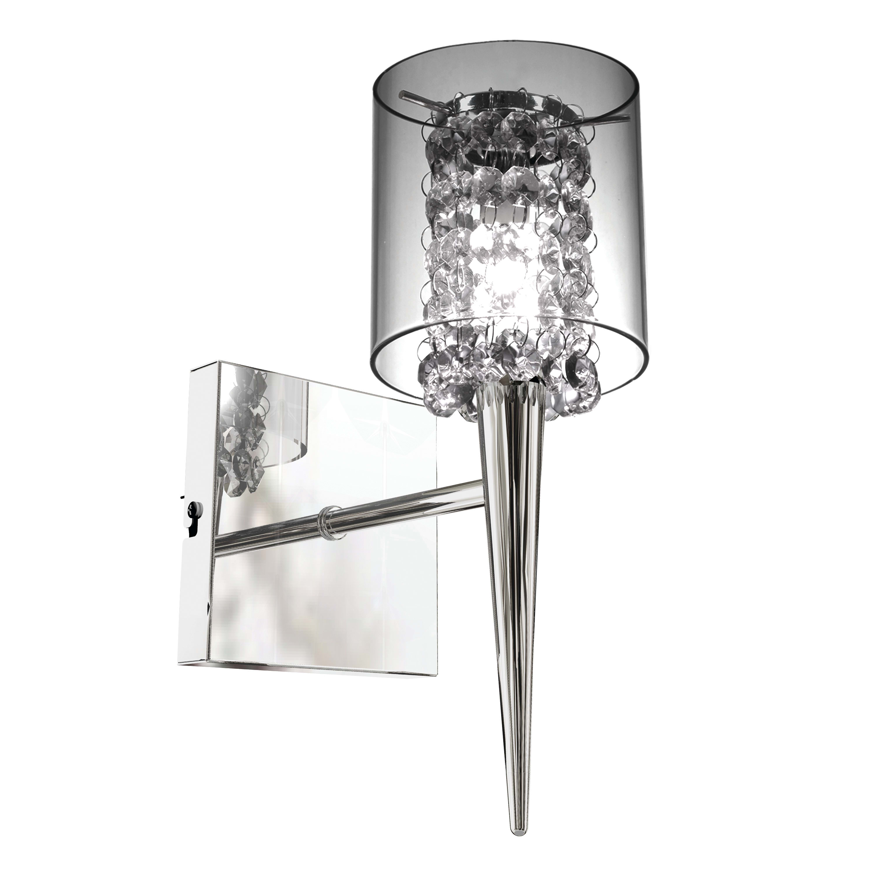 Bazz Lighting M3820cb Chrome Topaz Series Single Light Small Wall Bazz Lighting M3820cb Chrome Topaz Series Single Light Small Wall Sconce Finished In Lightingshowplace Com