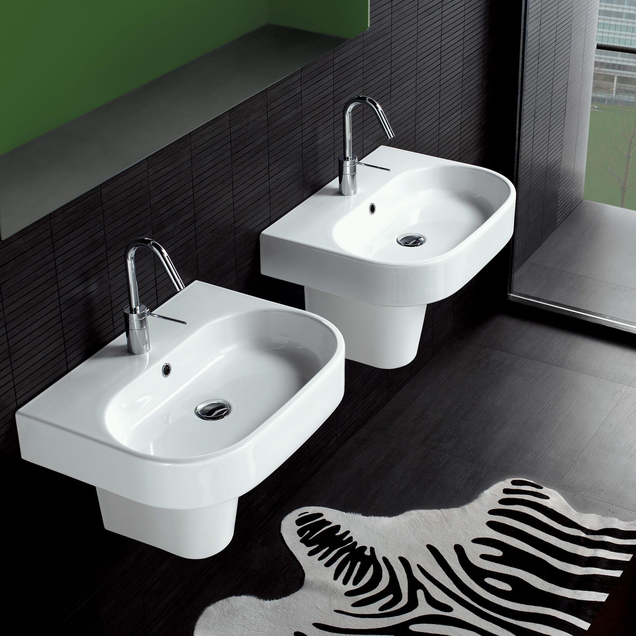 Bissonnet Y0uh Y0ym White Pro 23 5 8 Vitreous China Wall Mounted Bissonnet Y0uh Y0ym