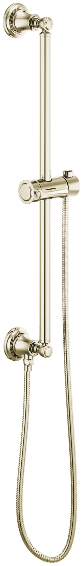 HAKU BLACK×CLEAR Brizo 74795-BL Essential Classic Round Slide Bar with Metal