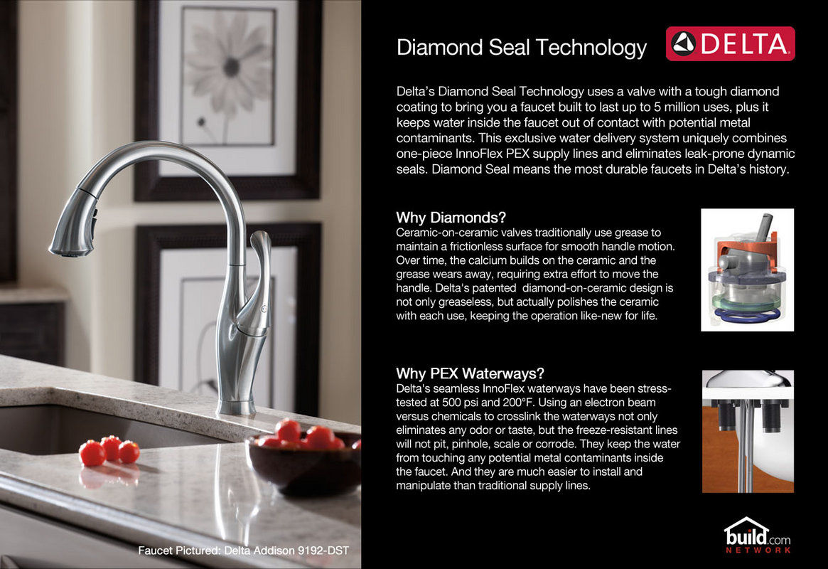 Build Smart Kits B440192 D9159t Dstch Chrome Faucet Combo Blanco