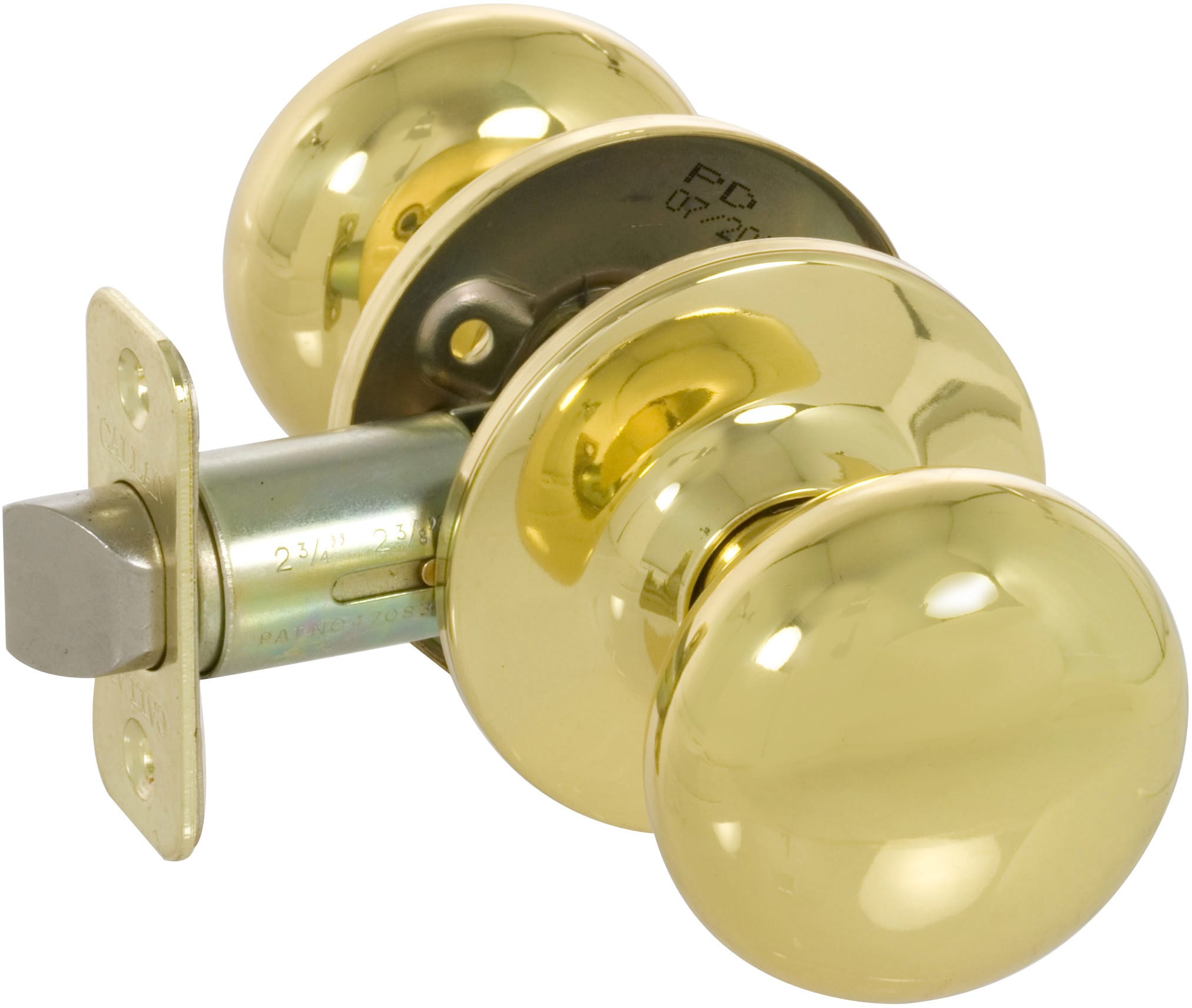 Callan Ks1023 Polished Brass Saxon Privacy Door Knob Set