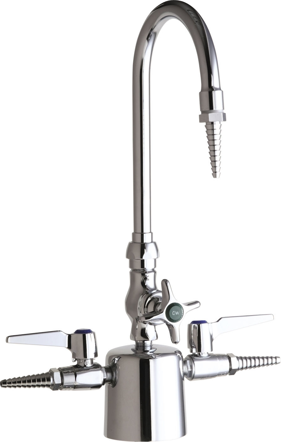 Chicago Faucets 1301 Cp Chrome Single Hole Lab Faucet With Cross
