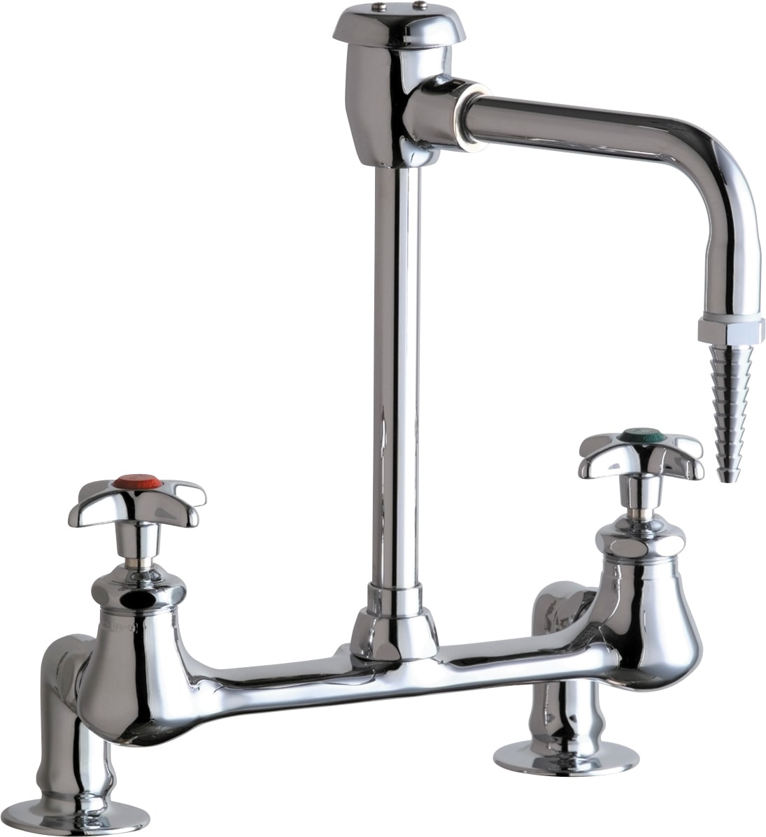 Chicago Faucets 947 Gn8bvbe7cp Chrome Bridge Style Lab Faucet With