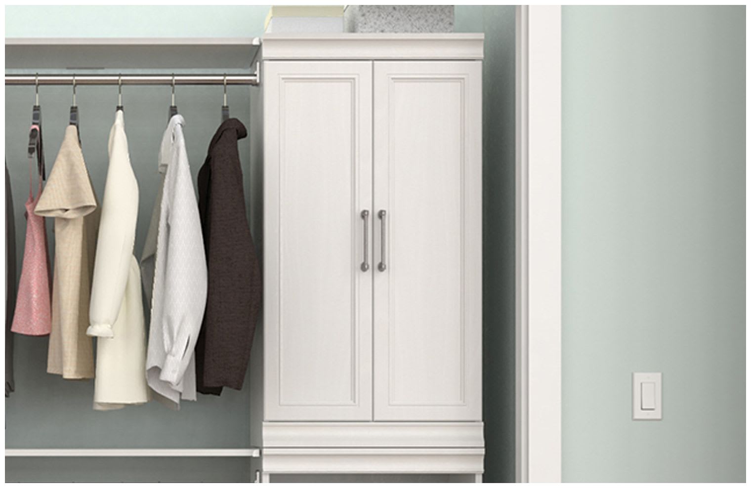 Soft White Wardrobe/Storage Cabinet