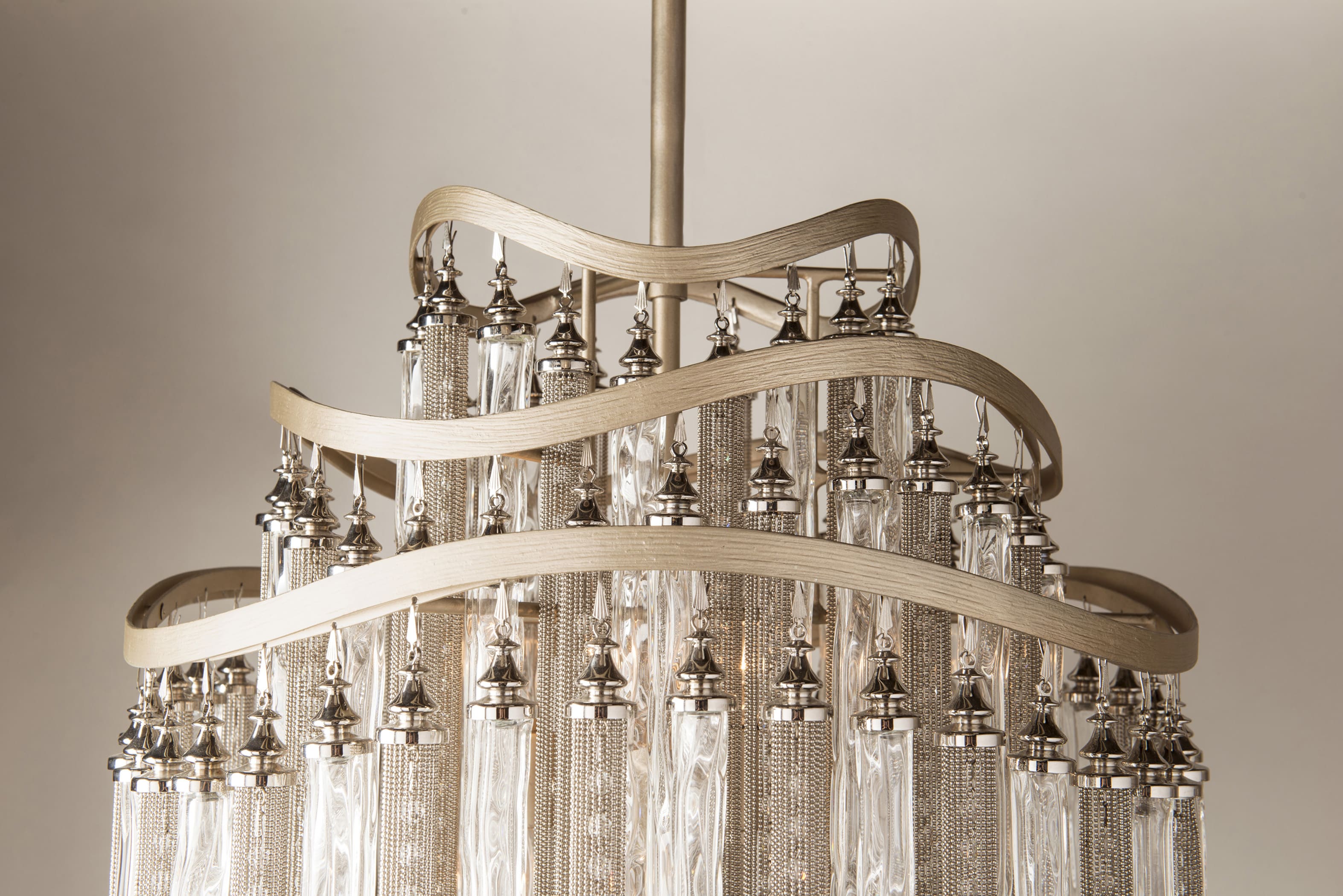 Corbett Lighting 176-710 Tranquility Silver Leaf Chimera 10