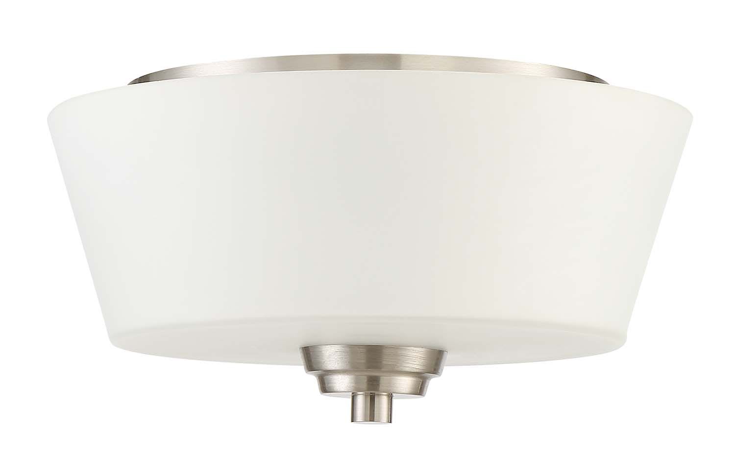 Craftmade 41982-BNK Grace Drum Flush Mount Ceiling Lighting， 2