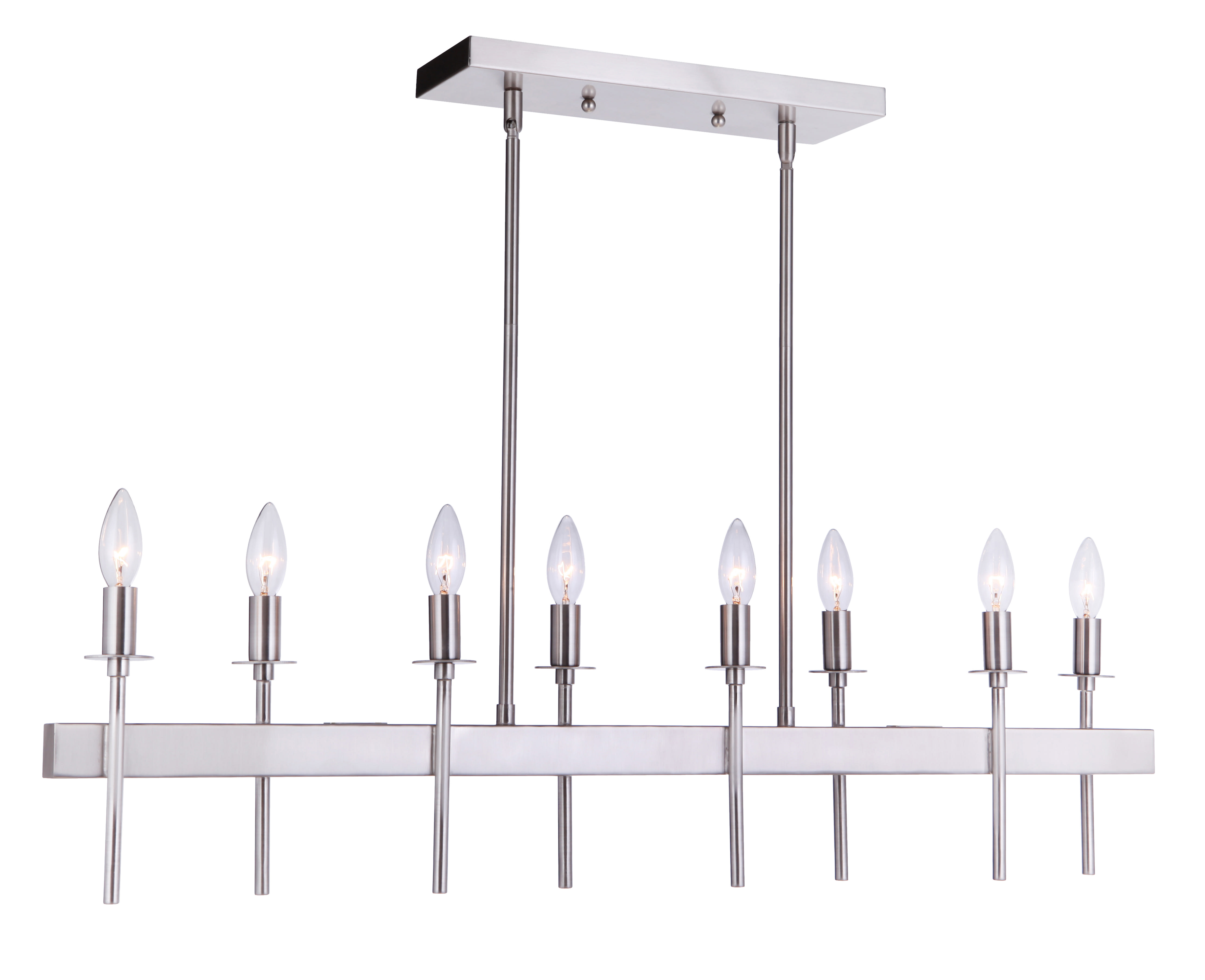 Craftmade 54378-FB Flat Black Larrson 8 Light 5