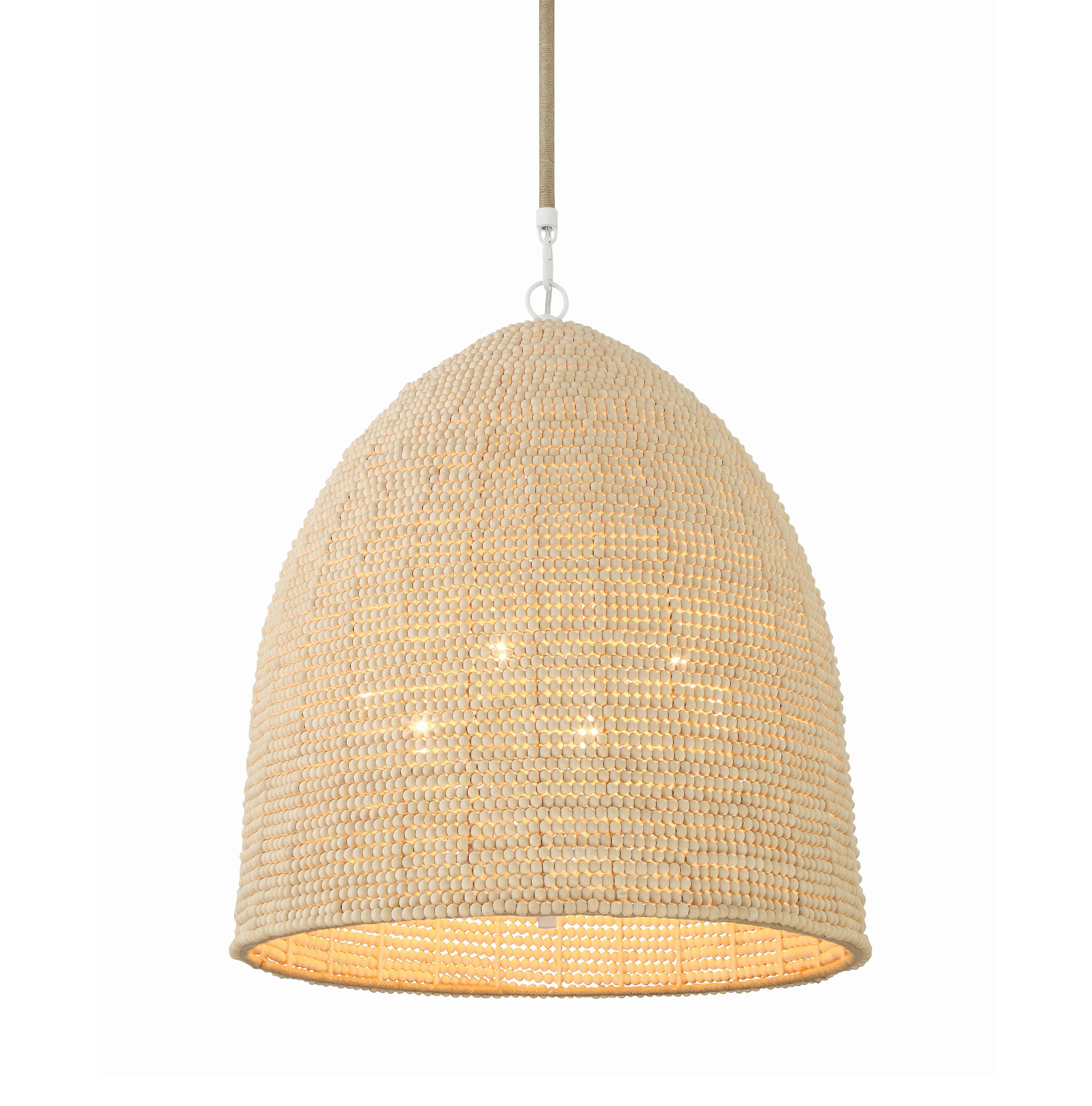 Crystorama Lighting Group JSP-10536-MT Matte White Jasper 6 Light 20