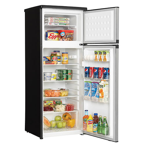 7.3 cu. ft. 2 Door Mini Fridge Freezer Apartment Size Refrigerator