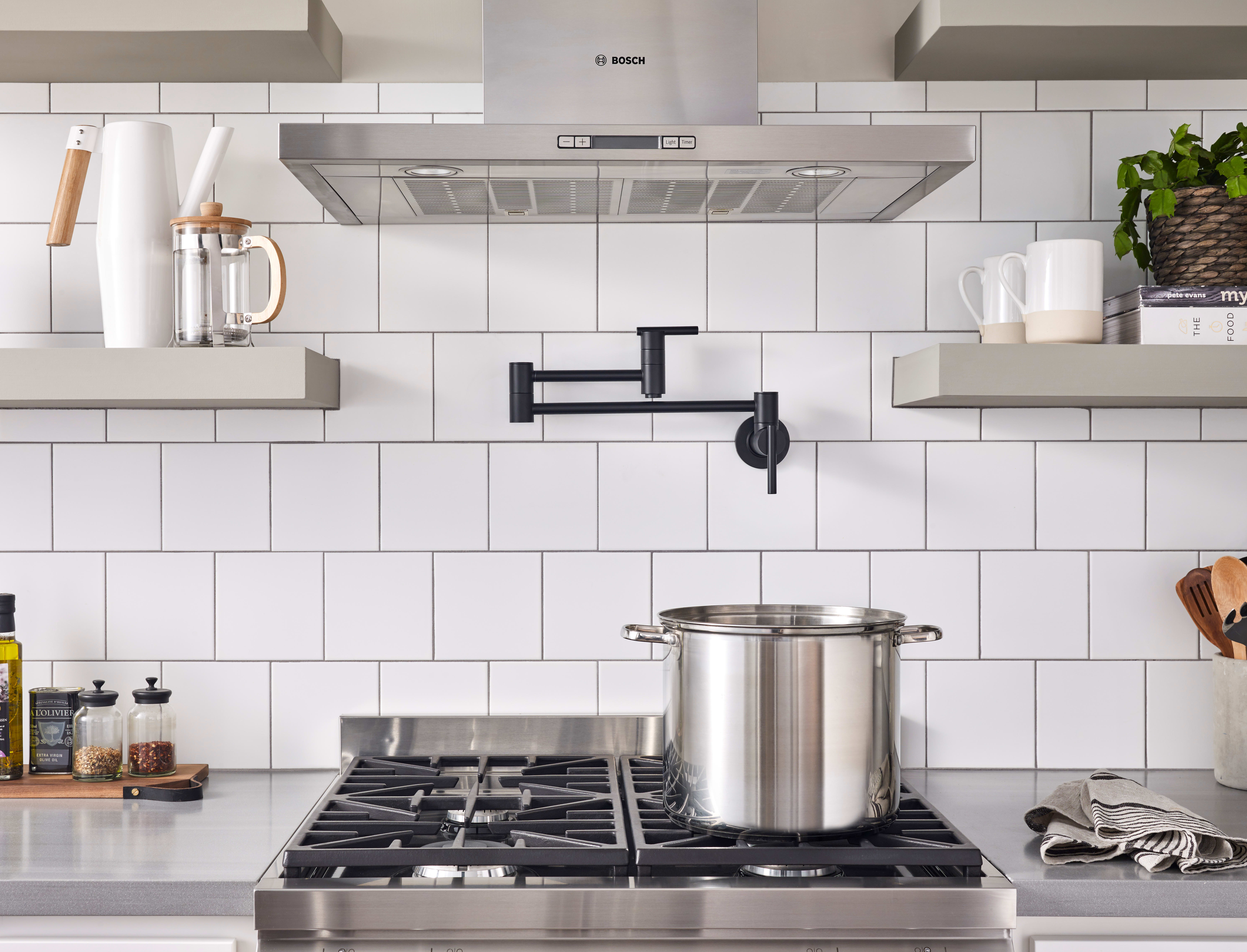 Danze D205058ss Stainless Steel Parma Wall Mounted Pot Filler Parma Wall Mounted Pot Filler