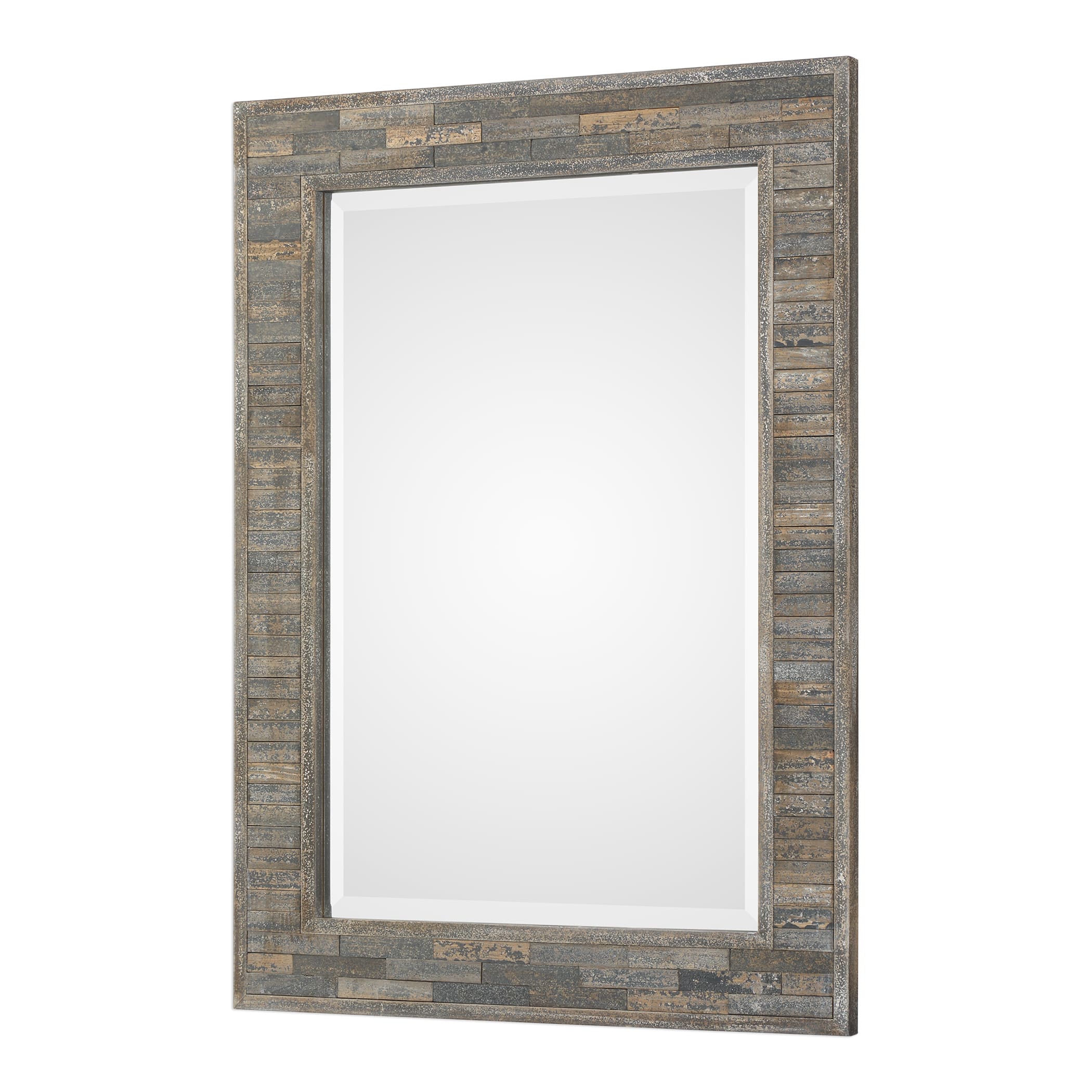 Delacora W00428 Distressed Charcoal Blue Coastal Rustic
