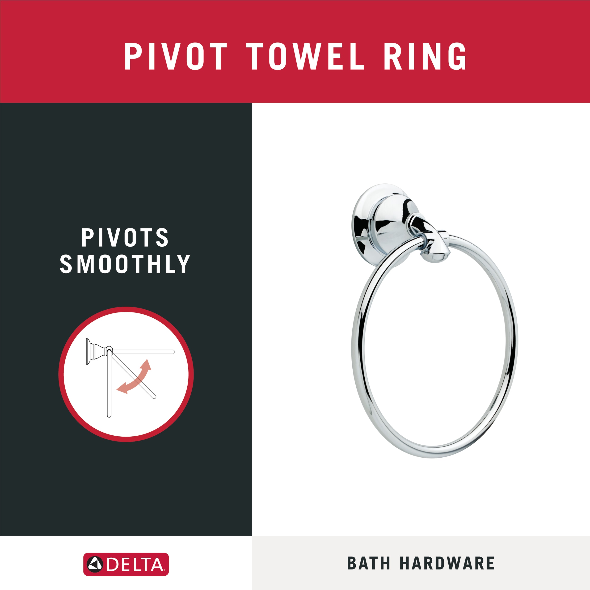 Delta linden towel ring new arrivals