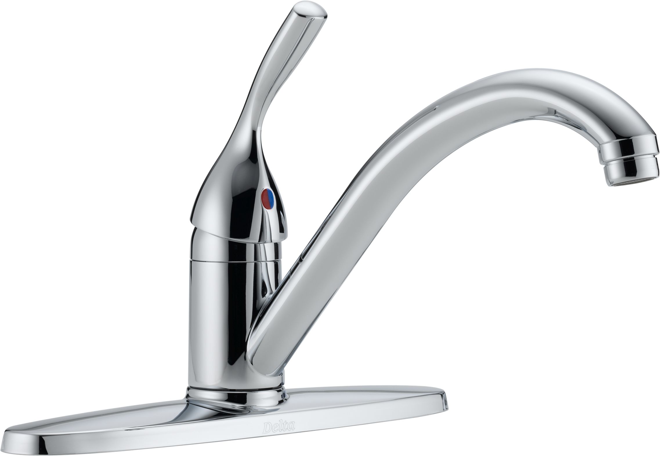 Delta 100 Dst Chrome Classic Kitchen Faucet Includes Lifetime Warranty Faucet Com