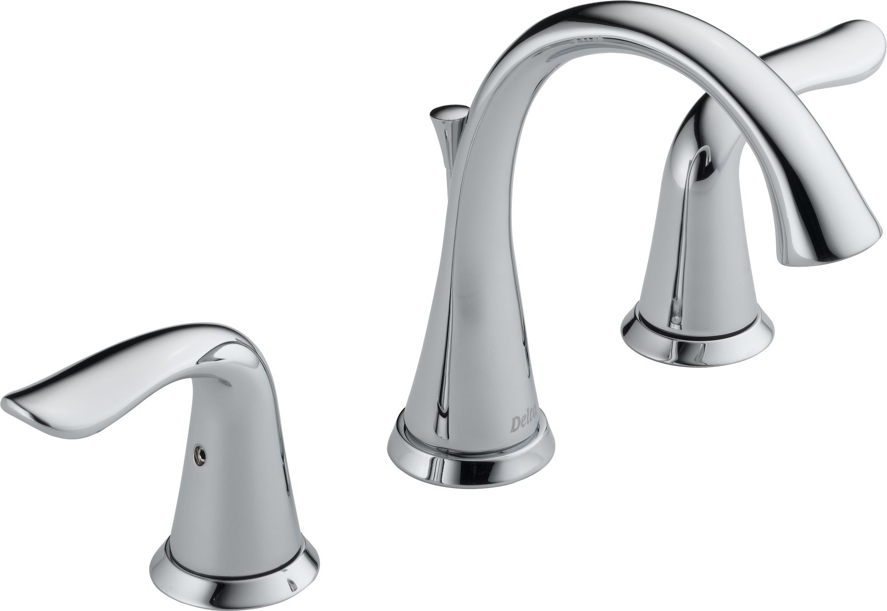 Delta 3538 Mpu Dst Chrome Lahara Widespread Bathroom Faucet With