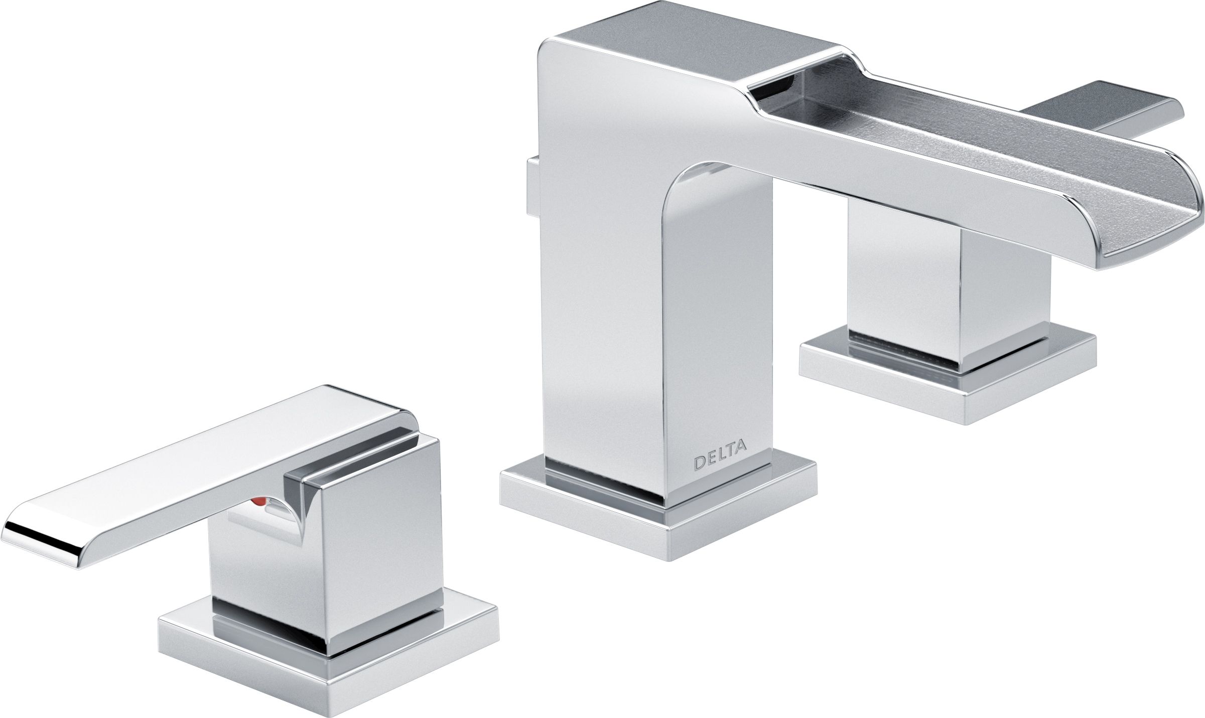 Delta 3568lf Mpu Chrome Ara 1 2 Gpm Widespread Waterfall Bathroom