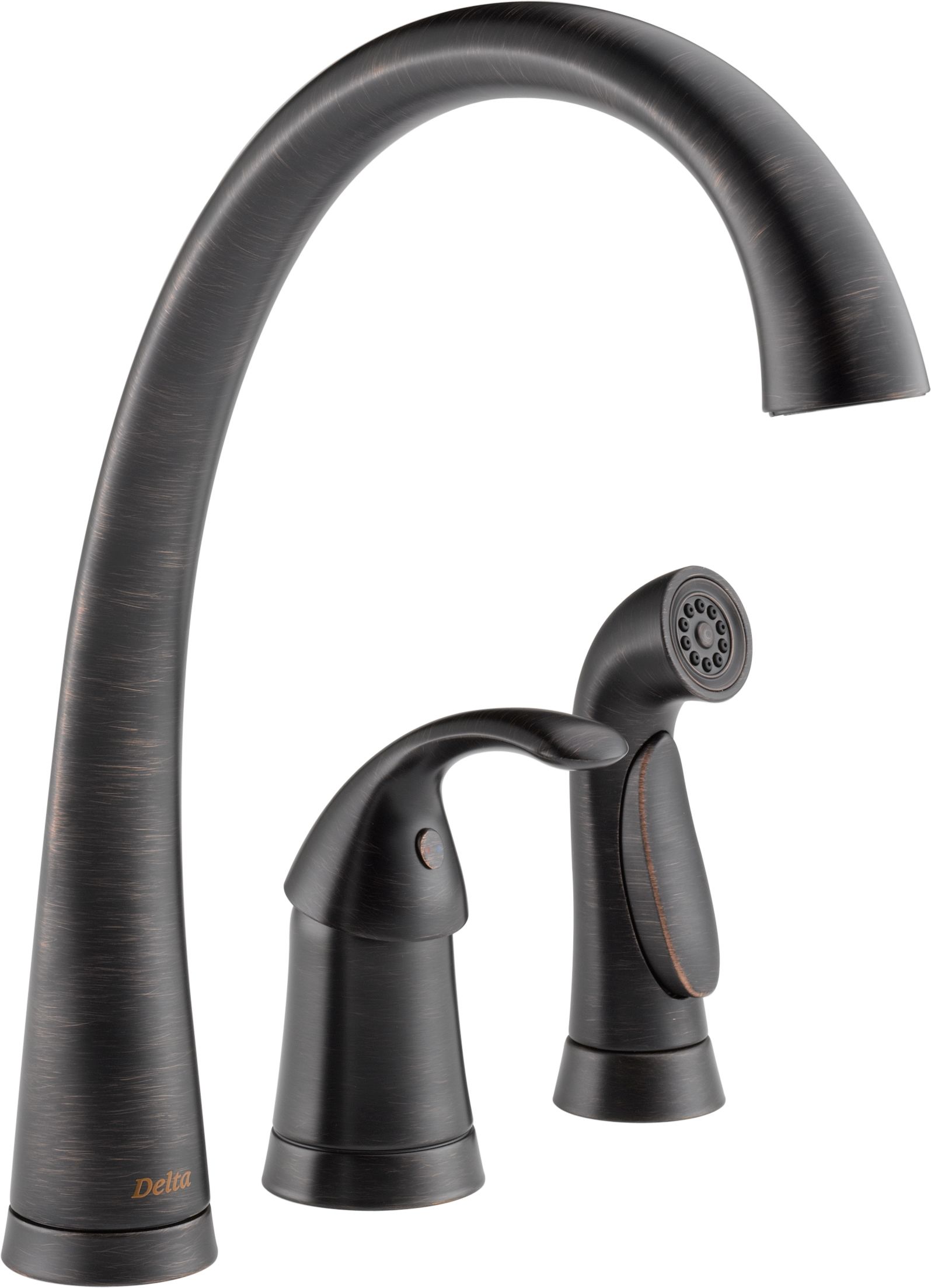 Delta 4380 Rb Dst Venetian Bronze Pilar Kitchen Faucet With Side