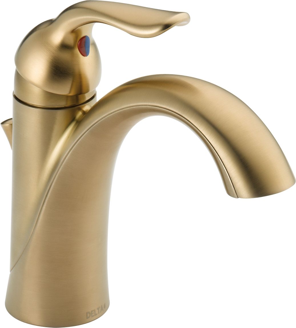 Delta 538 Czmpu Dst Champagne Bronze Lahara Single Hole Bathroom