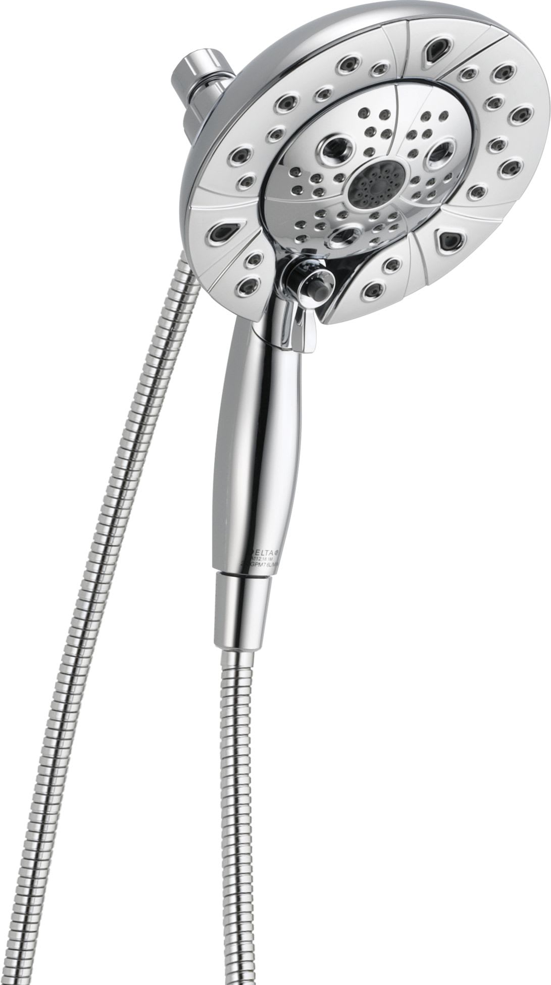 Delta 58480-25-PK Chrome In2ition 2.5 GPM Multi Function Shower Head with  Touch-Clean, MagnaTite, and H2Okinetic Technology