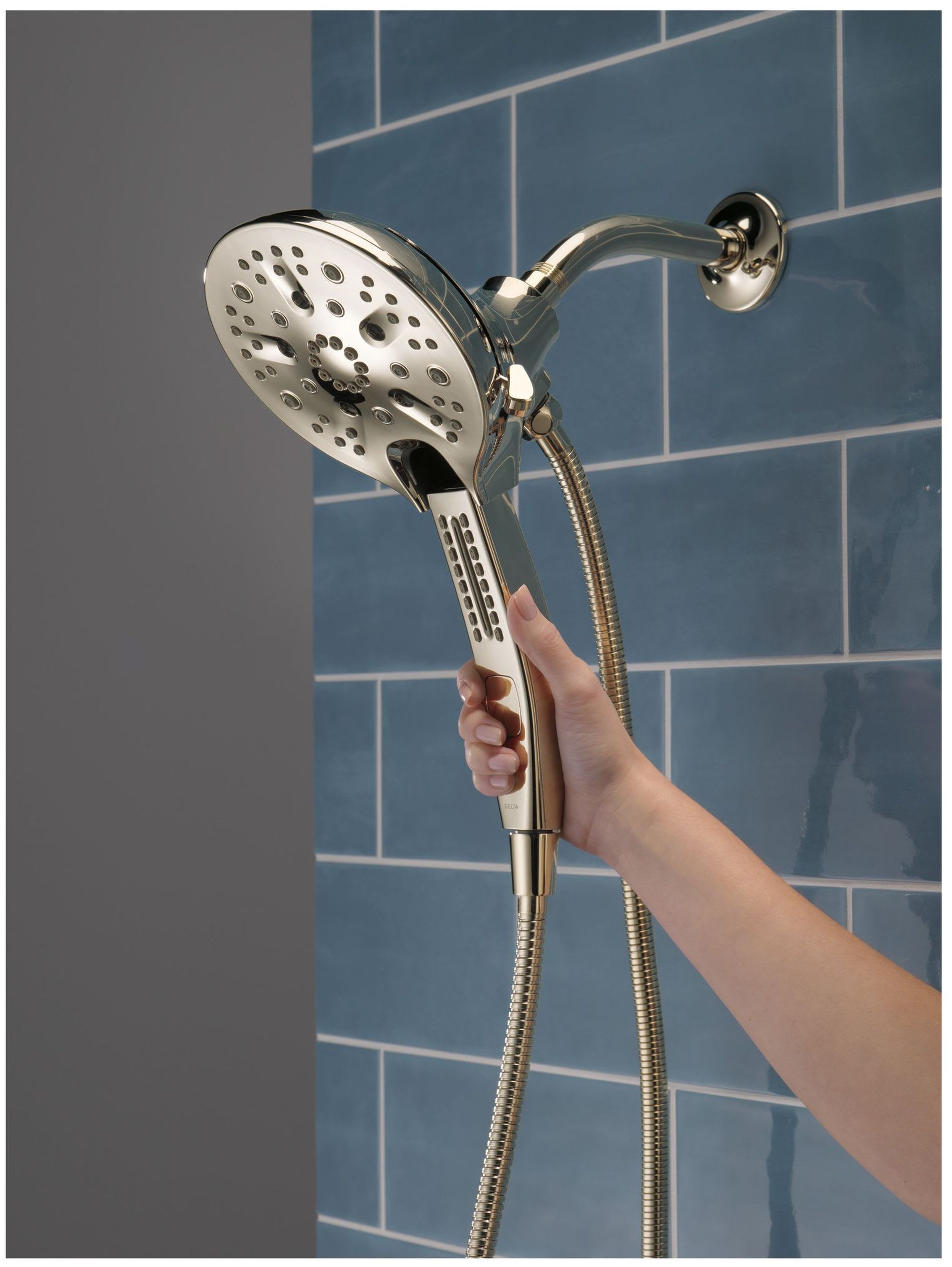 H2Okinetic® In2ition® 5-Setting Two-In-One Shower in Lumicoat Champagne  Bronze 58480-CZ-PR-PK