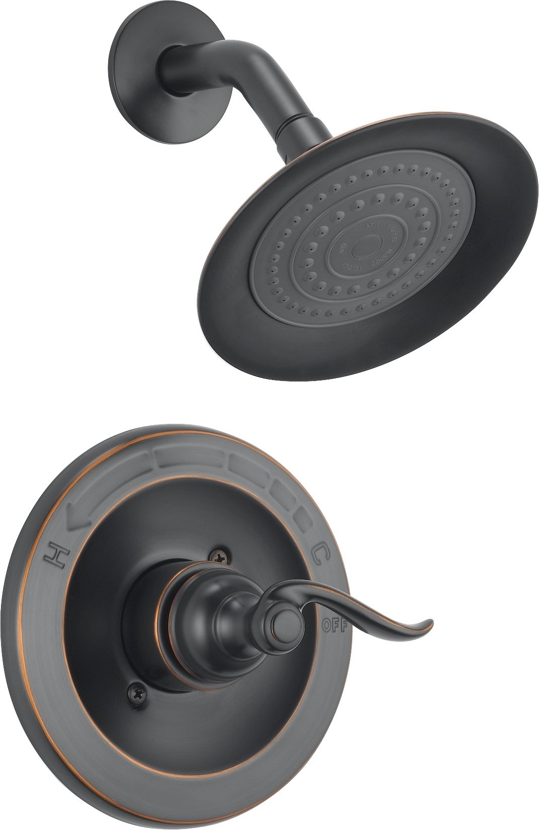 Delta Bt14296 Ob Oil Rubbed Bronze Windemere Monitor 14 Series Delta Bt14296 Ob Oil Rubbed Bronze Windemere Monitor 14 Series Single Function Pressure Balanced Shower Trim Package Less Rough In Valve Faucet