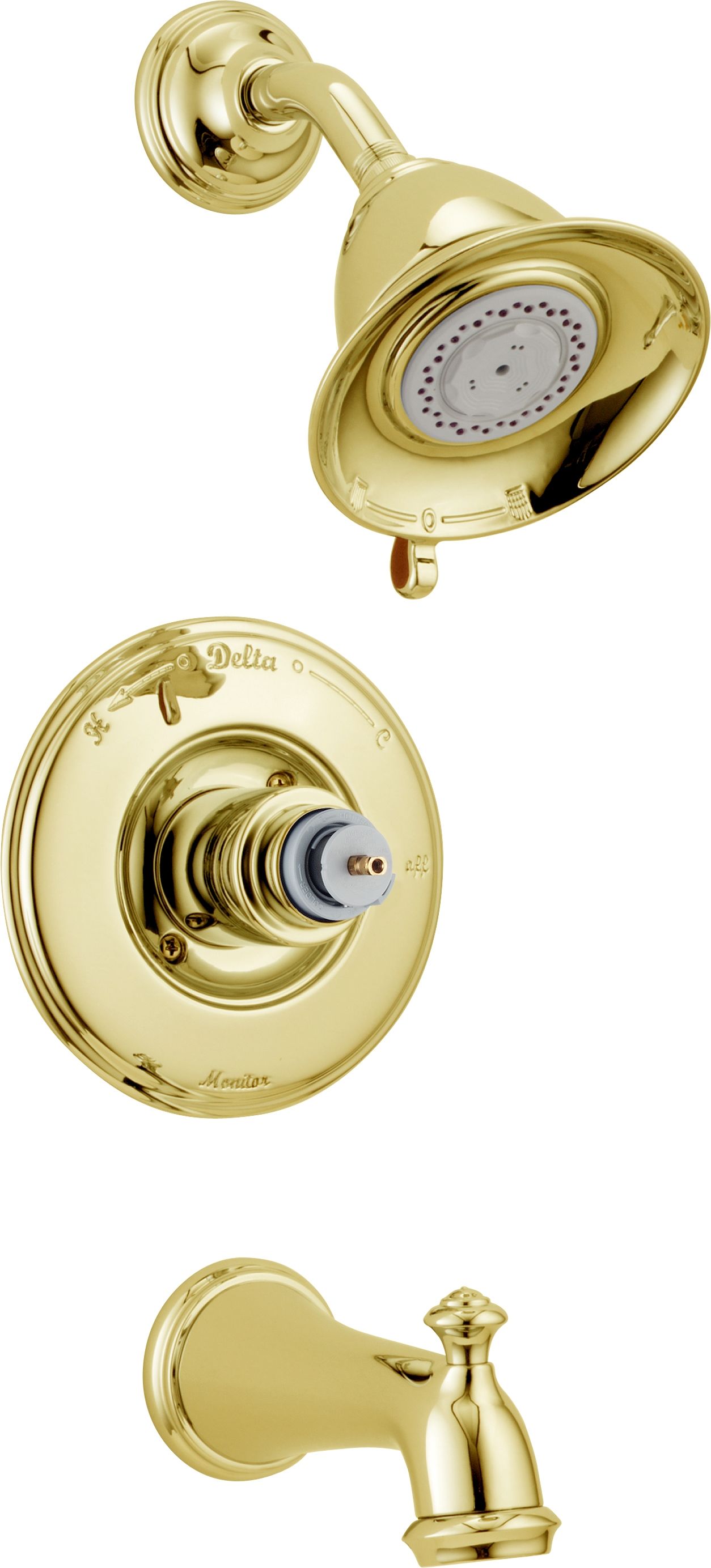 Delta Faucet T14455-CZLHP 14 Series Less Handle Victorian Monitor Tub and Shower Trim Champagne Bronze