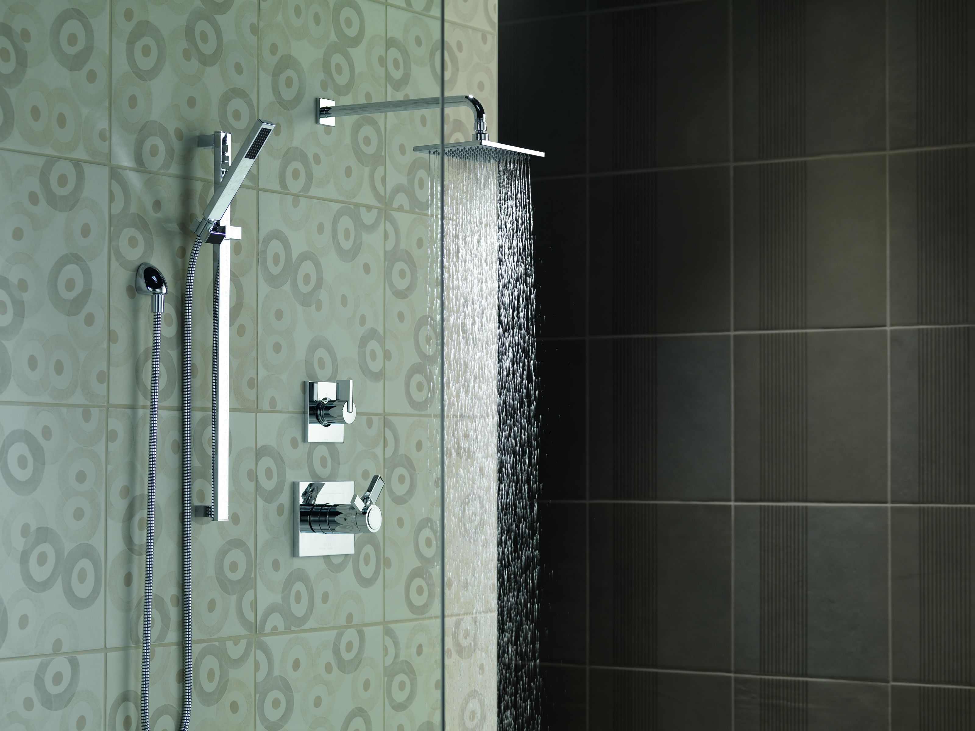 Delta Vero Tempassure Shower Package Cz Champagne Bronze With Delta Vero Tempassure Shower Package Cz Champagne Bronze With Diverter Trim Head Slide Bar Hand 2 Sprays And Wall Supply Faucet Com