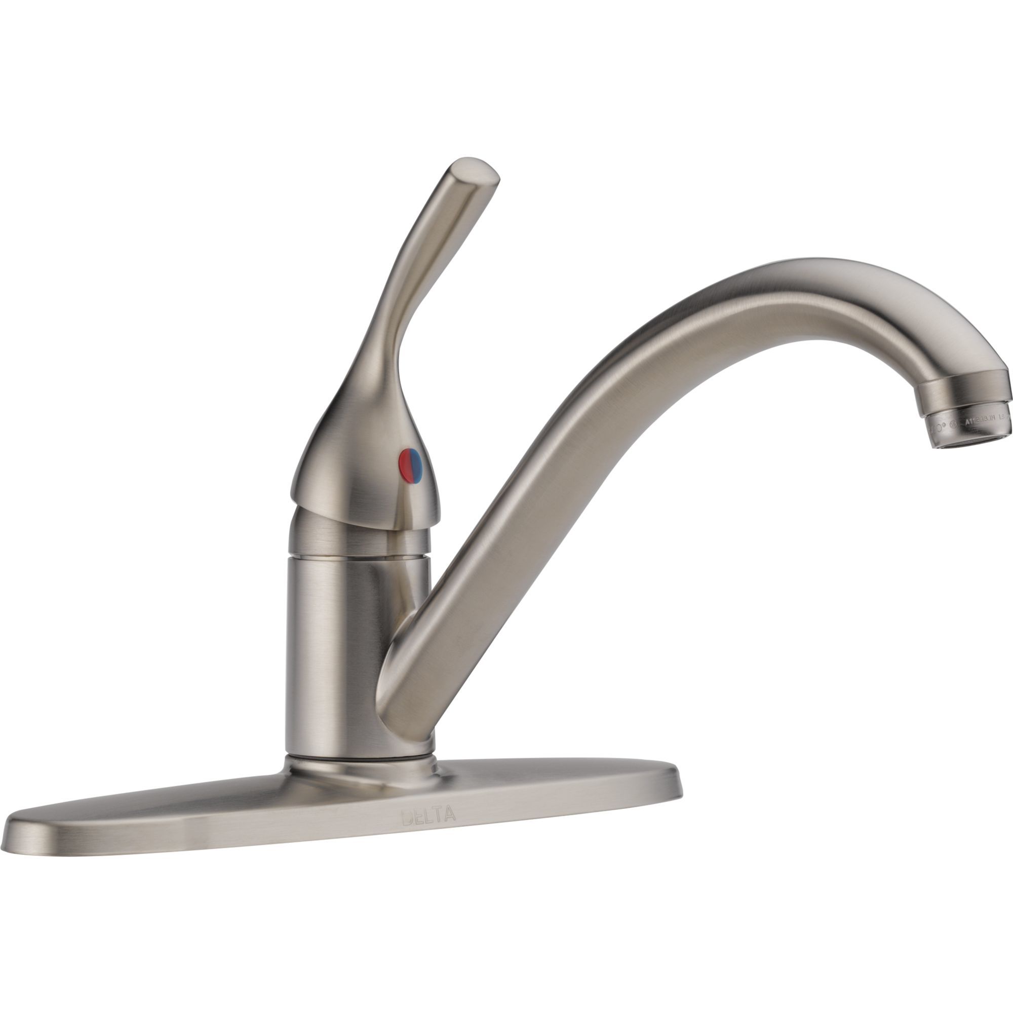 Delta 100 Ss Dst Brilliance Stainless Classic Kitchen Faucet Includes Lifetime Warranty Faucetdirect Com