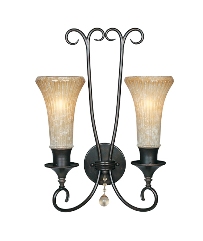 Dark Tahoe With Antico Glass Wall Sconce 