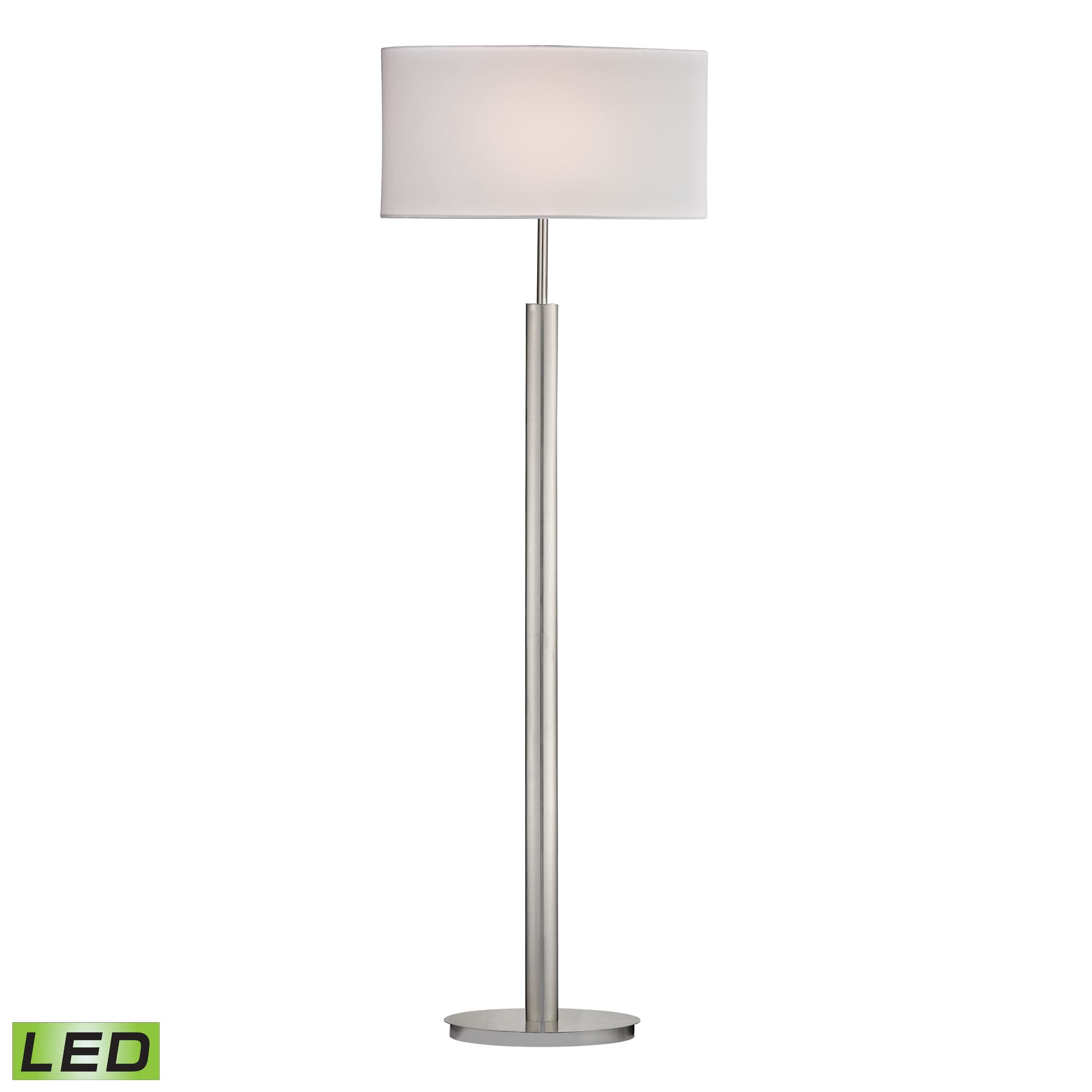 Dimond Lighting D2550 Led Satin Nickel 1 Light Floor Lamp From The Dimond Lighting D2550 Led Satin Nickel 1 Light Floor Lamp From The Port Elizabeth Collection Lightingshowplace Com