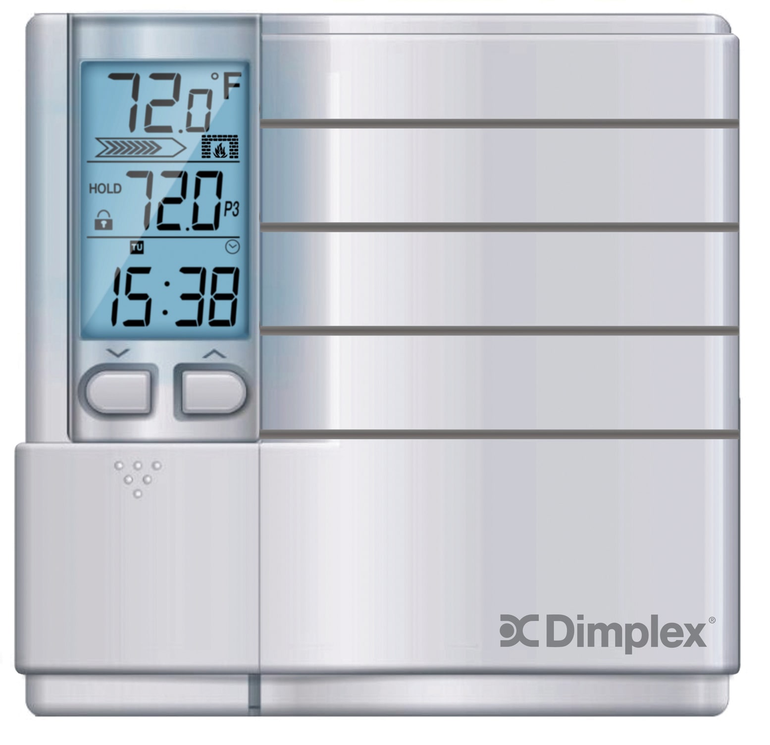 Dimplex HTC621W White 3600 Watt Programmable Line Voltage Thermostat with Backlit Display - VentingDirect.com