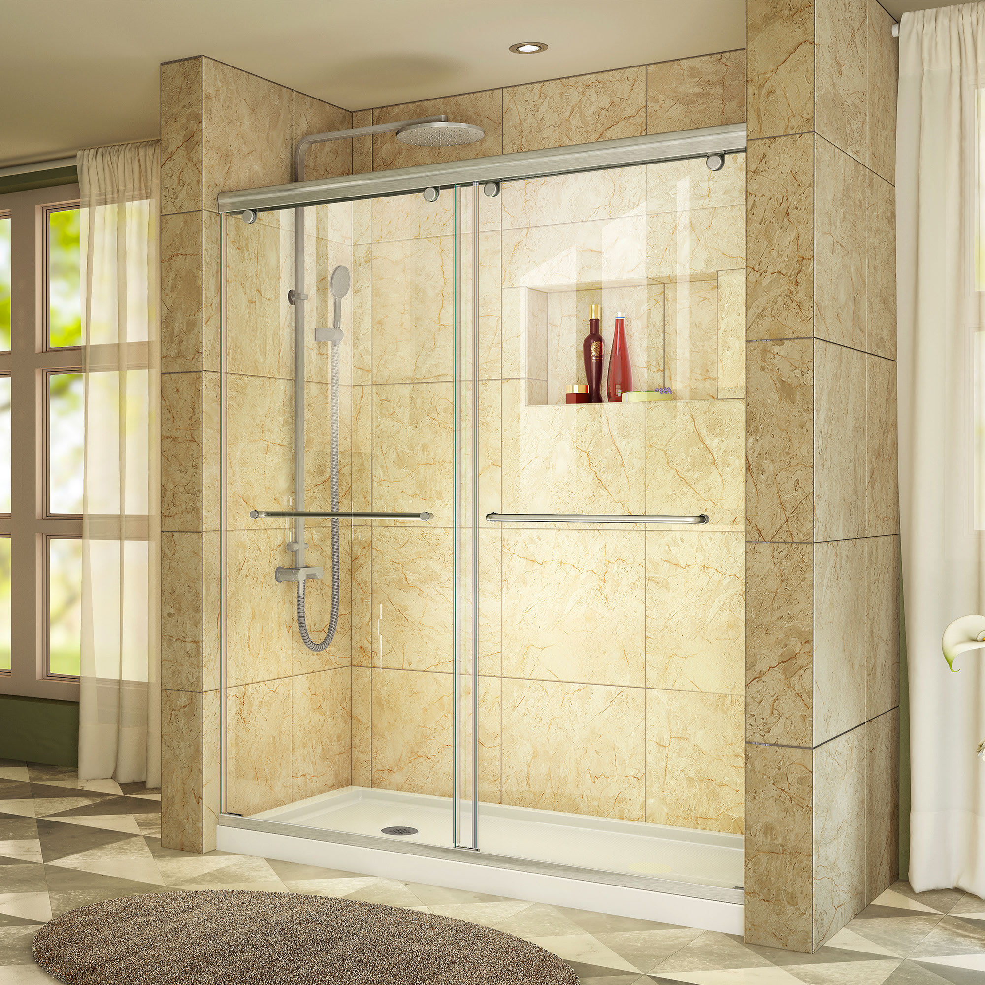 Dreamline Dl 6941l 01cl Chrome Charisma 32 By 60 Frameless Bypass Dreamline Dl 6941l 01cl