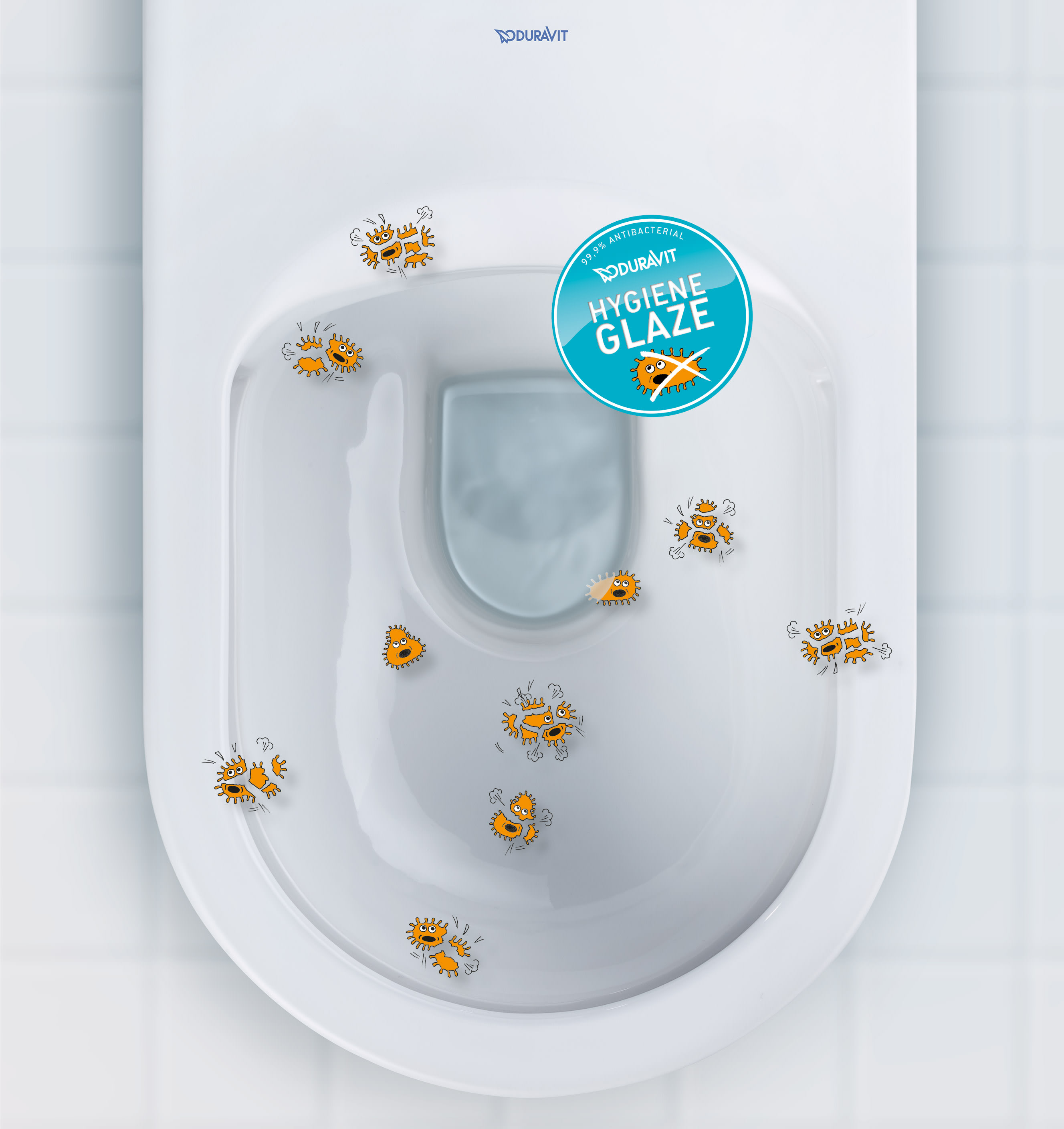 Toilet wall mounted Darling New 62 cm white washdown US