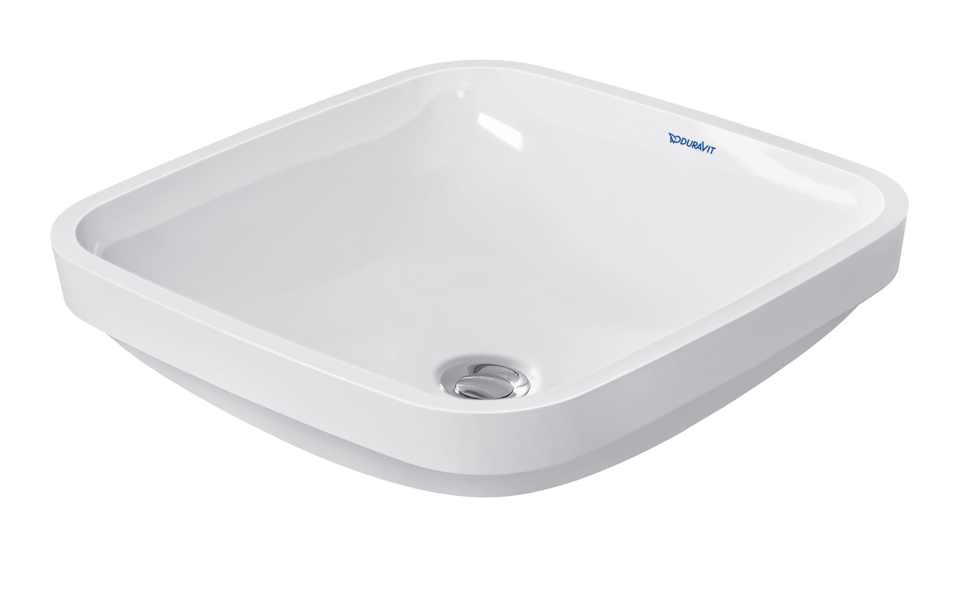 Duravit 0373370000 White Durastyle 15 3 4 Square Ceramic Undermount Bathroom Sink With Overflow Faucetdirect Com