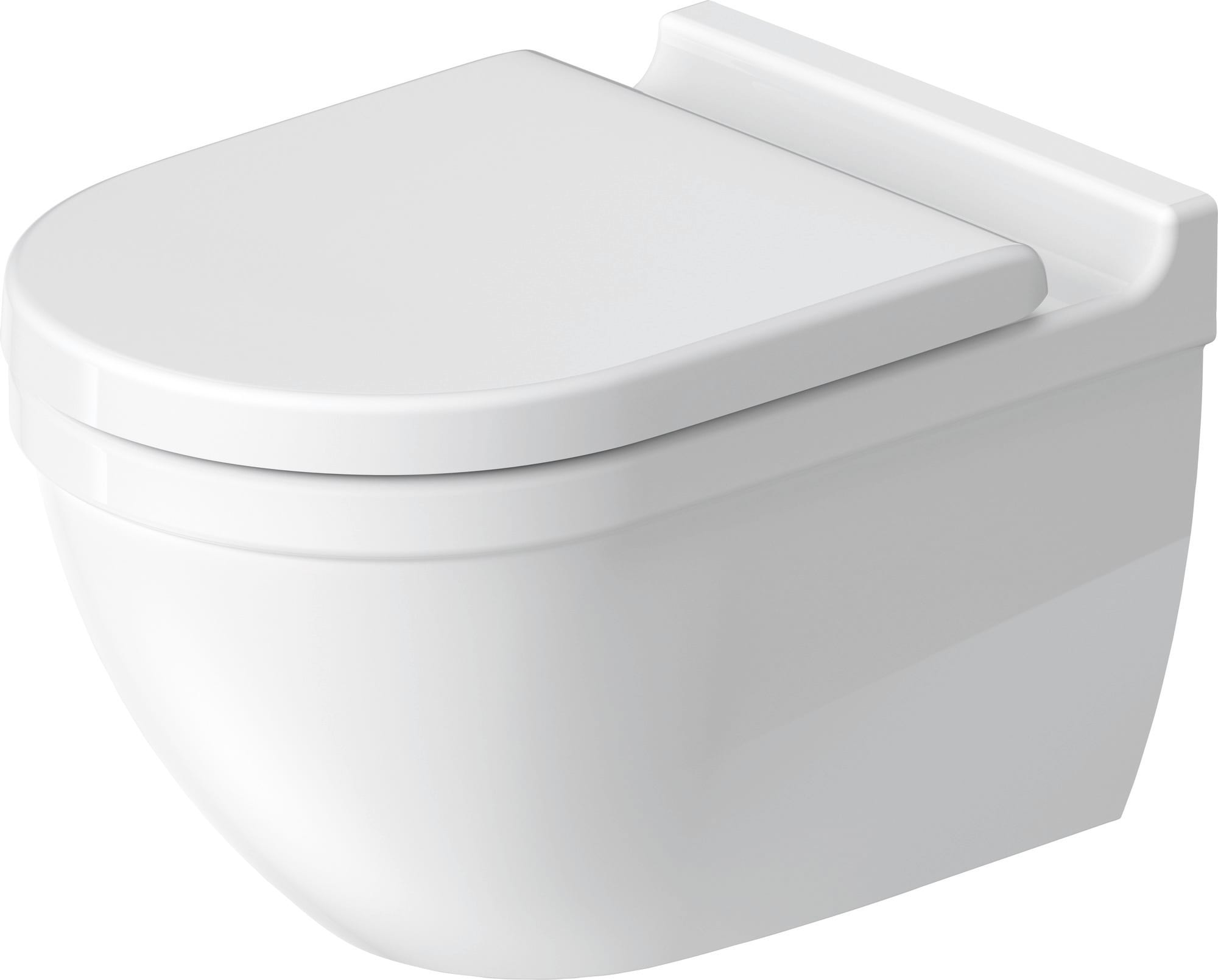 temperen bank Kinderachtig Duravit 2527090092 White Starck 3 0.8/1.6 GPF Dual Flush Wall Mounted One  Piece Elongated Toilet with Wall Hand Lever - Less Seat - FaucetDirect.com