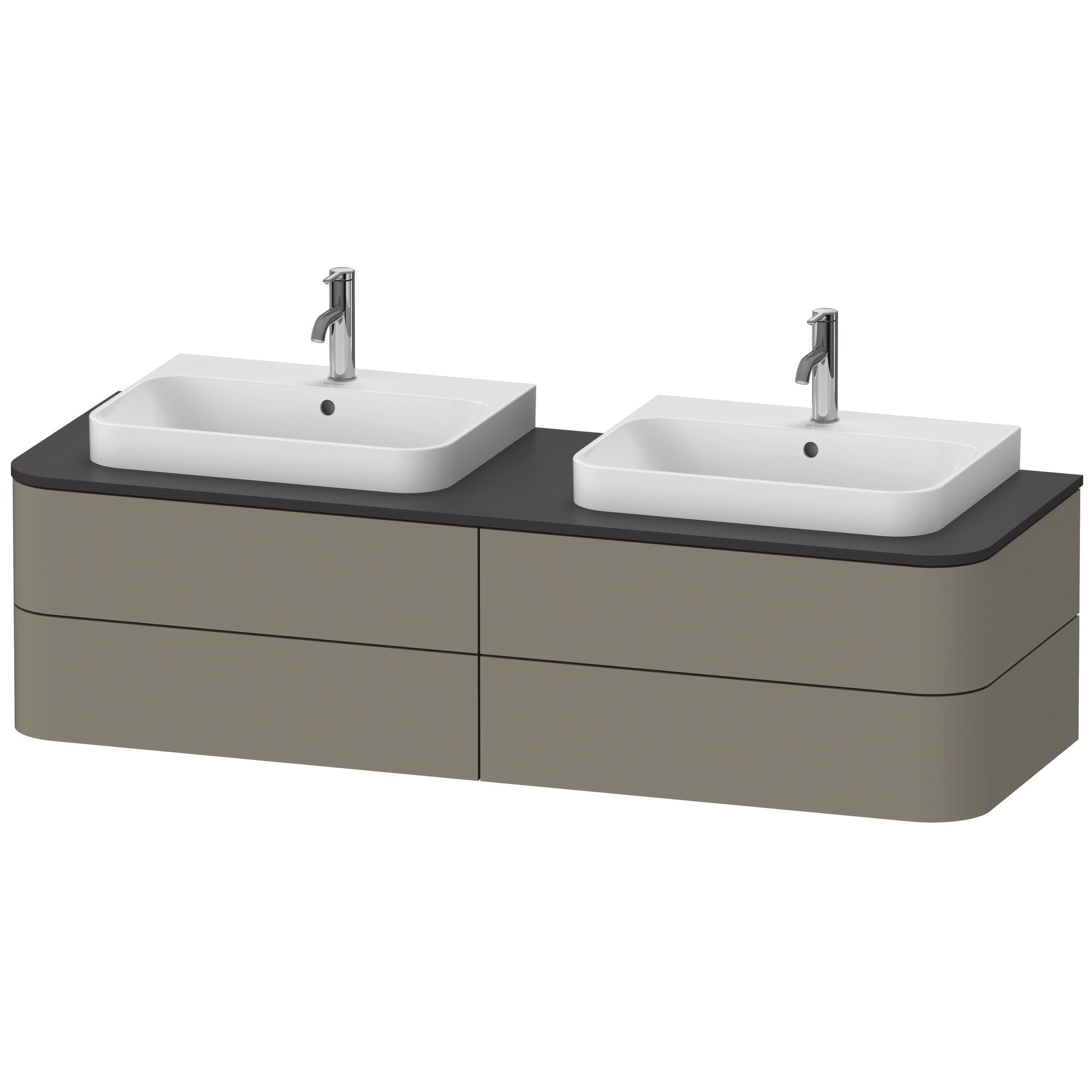 63 Double Wall Mounted Vanity Cabinet, Wall Mounted Vanity Cabinet Only