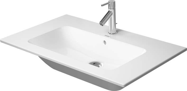 Stun Hubert Hudson Anoi Duravit 2336830000 White ME by Starck 33" Ceramic Vanity Top with 1 Faucet  Hole - FaucetDirect.com