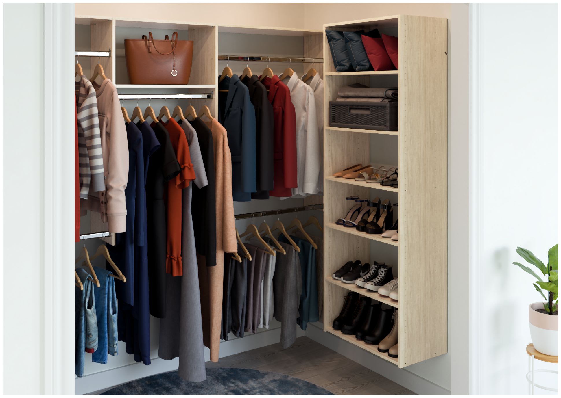 Closet hack! Check out Ruby Space Triangles today! @bulbhead_ideas