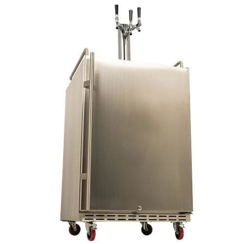 EdgeStar Full Size Triple Tap Built-In Outdoor Kegerator 