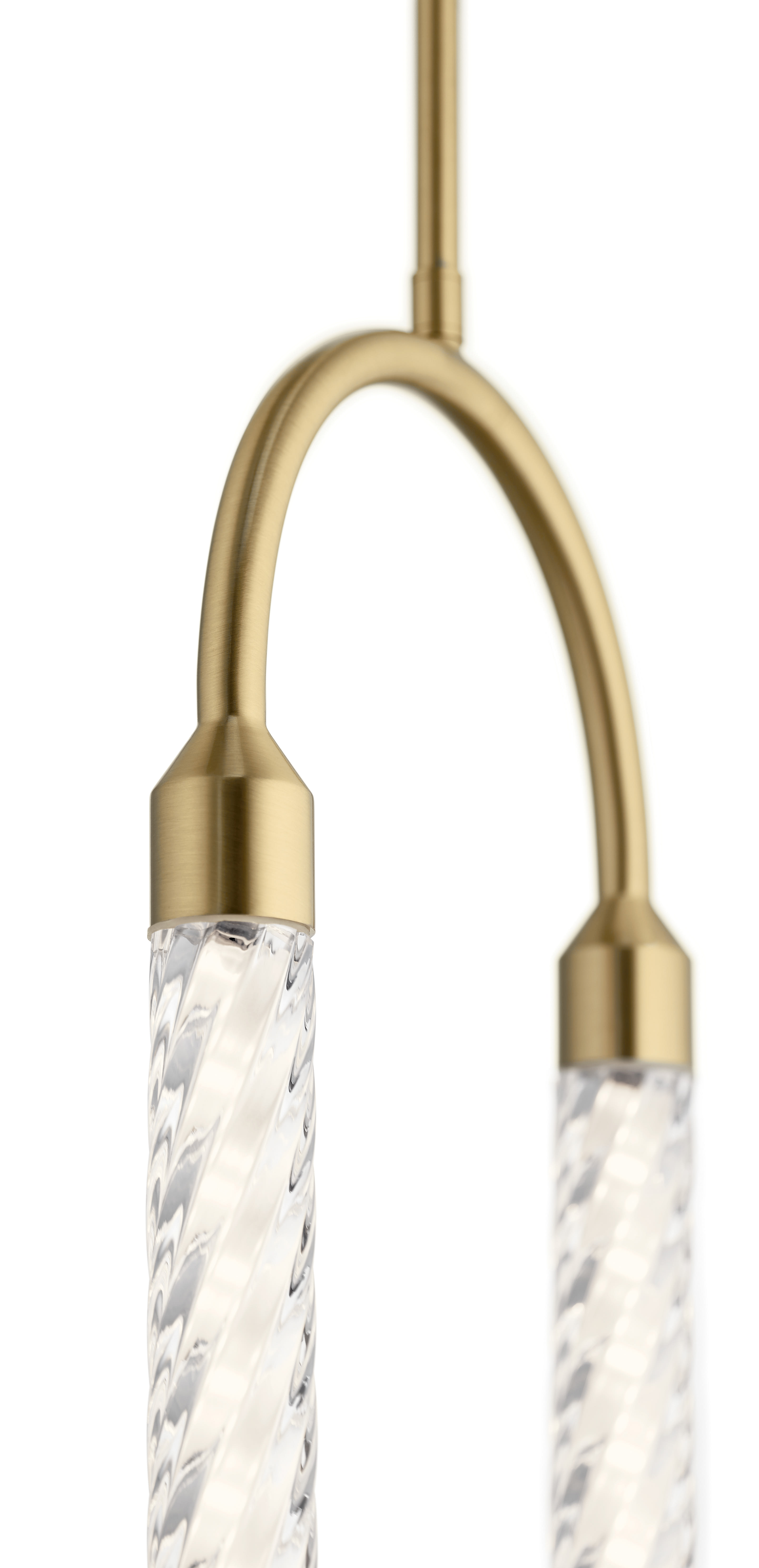 Elan Everest 6-Light Champagne Gold LED Pendant