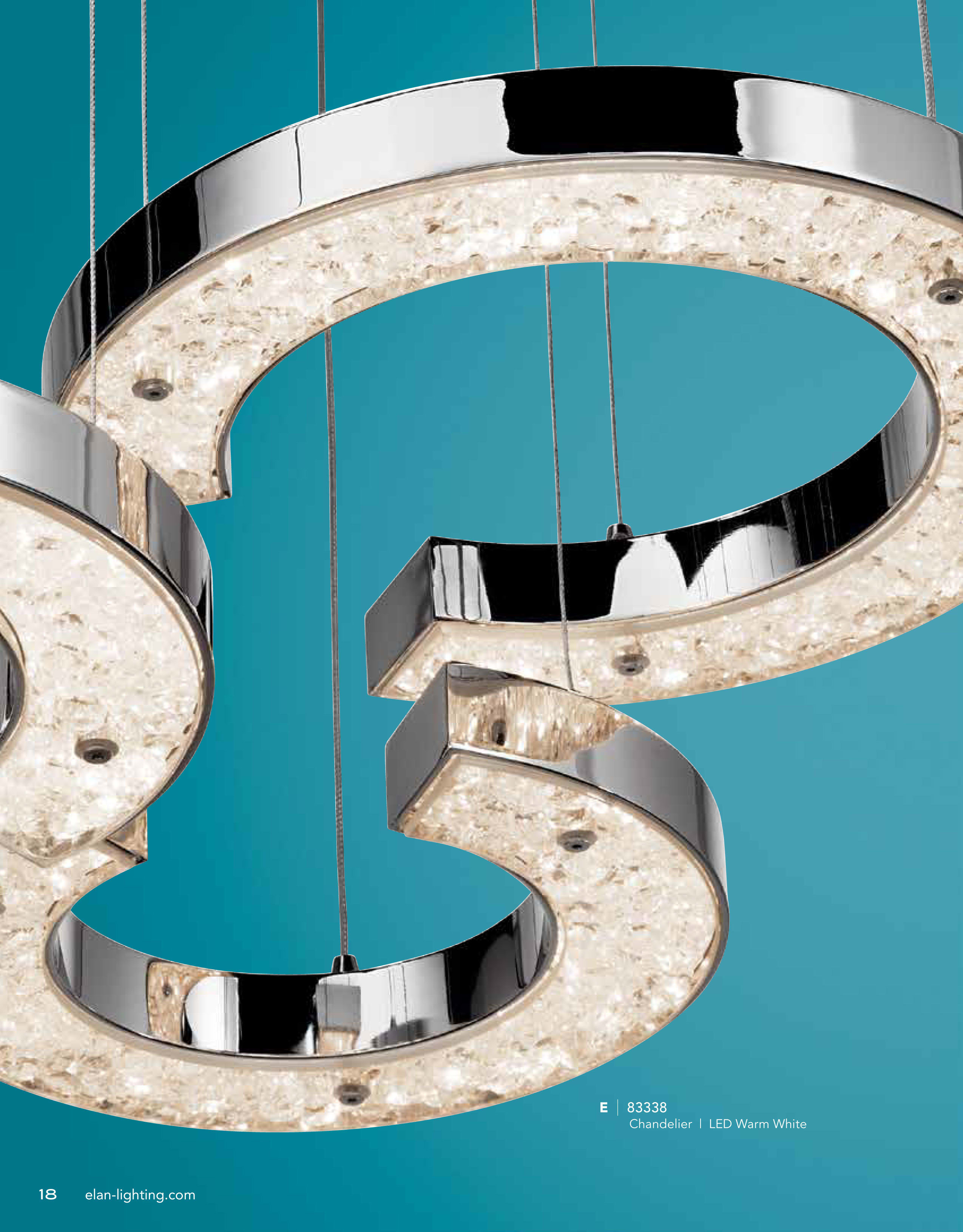 Elan 83498 Chrome Crushed Ice Linear Chandelier Lightingshowplace Com