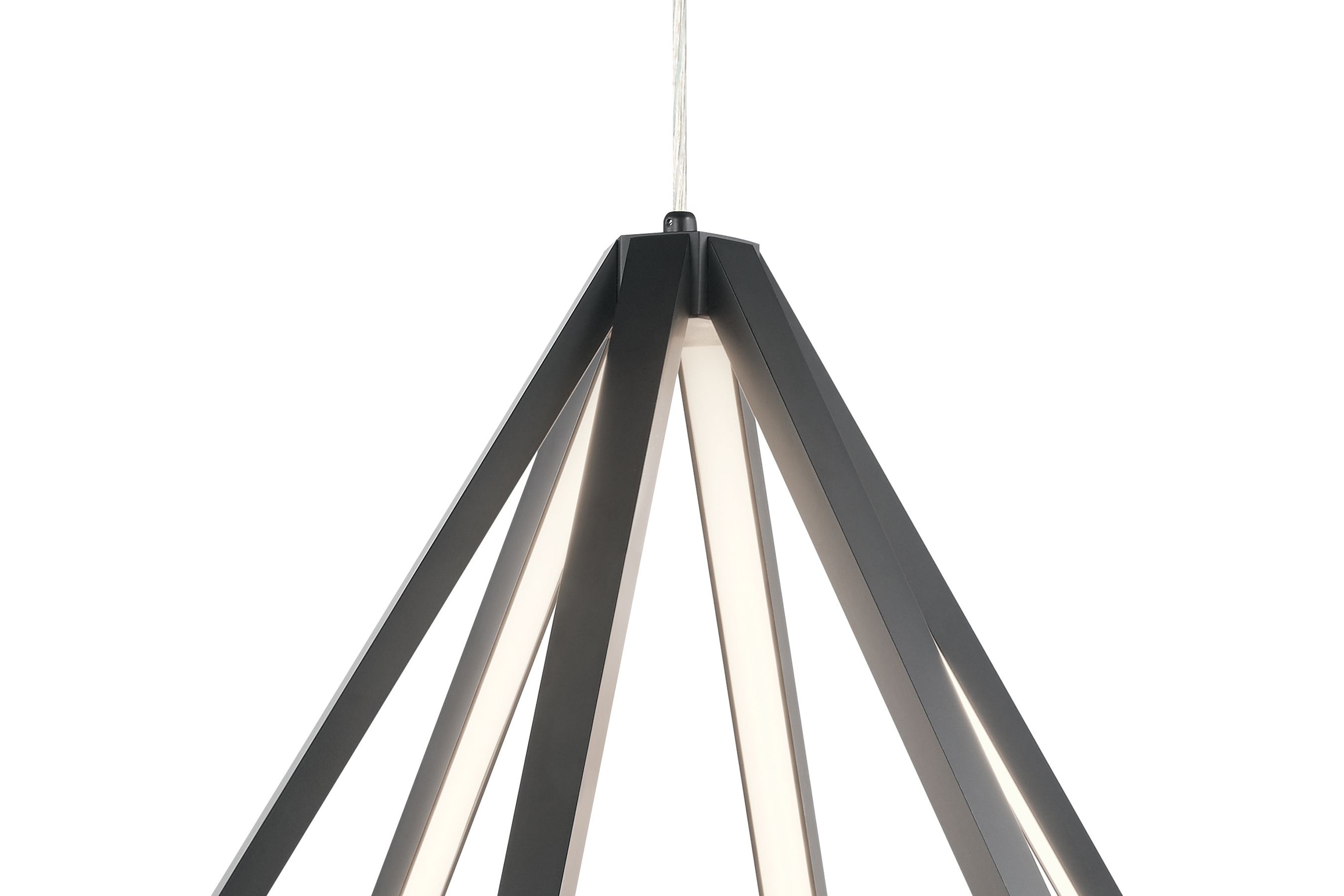 Elan 84199 Champagne Gold Everest 25 Wide LED Abstract Chandelier LightingDirect